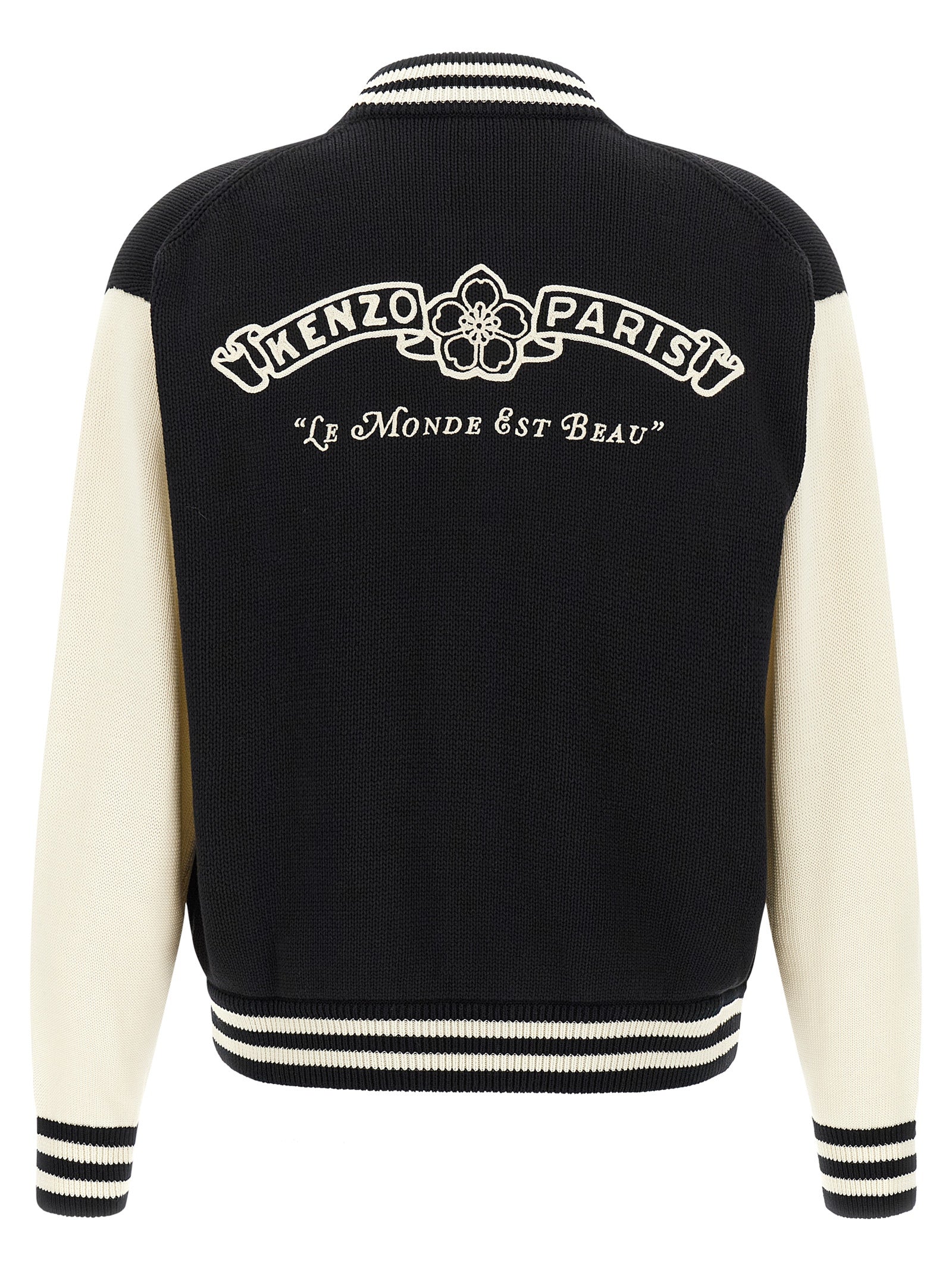 Kenzo Bicolor Cotton Cardigan