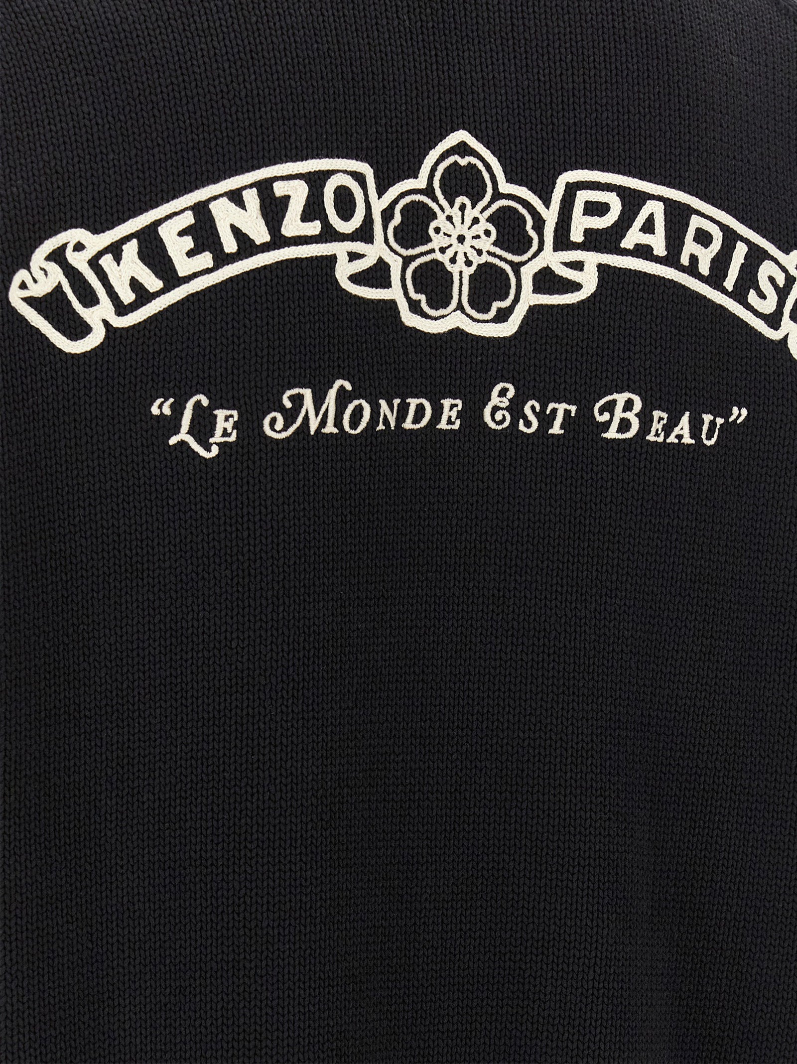 Kenzo Bicolor Cotton Cardigan