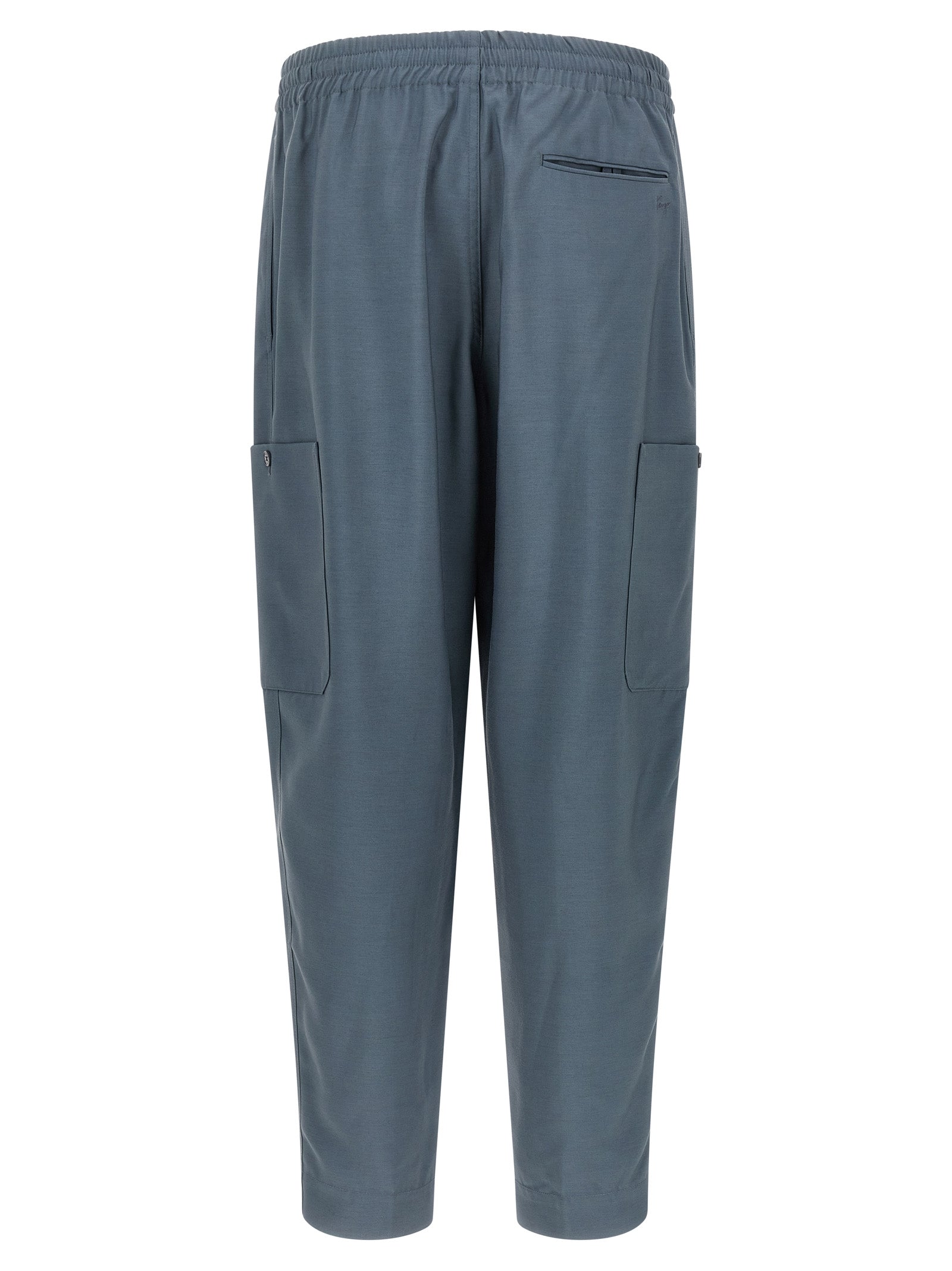 Kenzo Gray Wool Cargo Pants