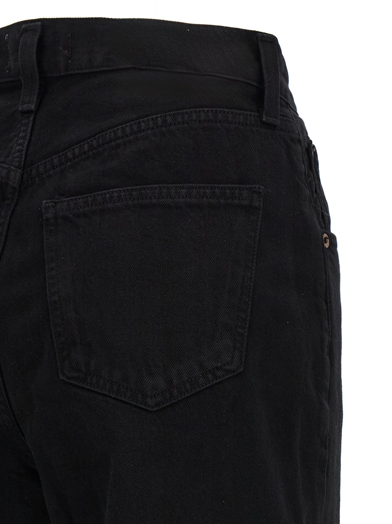 Agolde Black Cotton Jeans Denim
