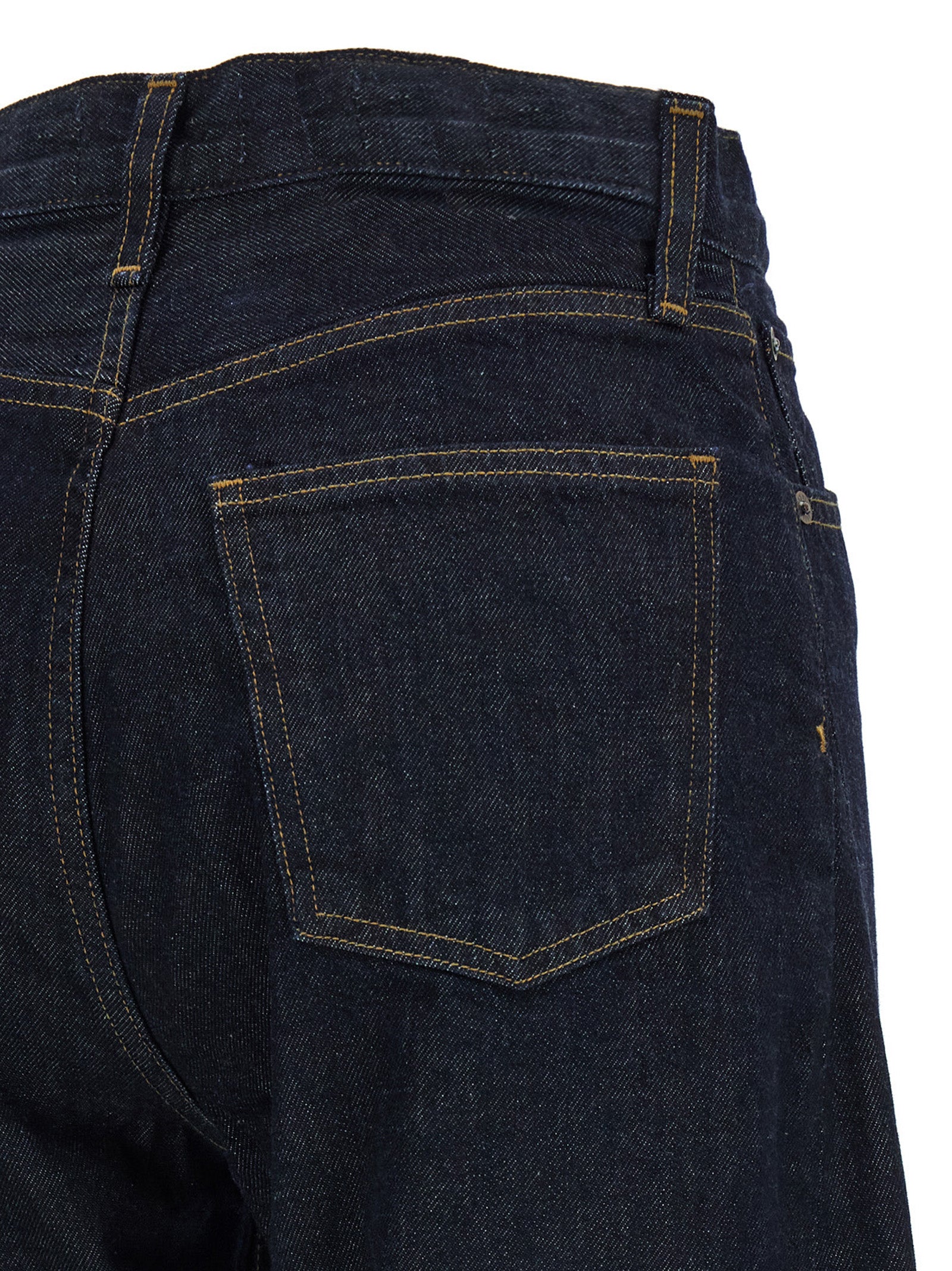 Agolde Blue Cotton High-Waisted Jean