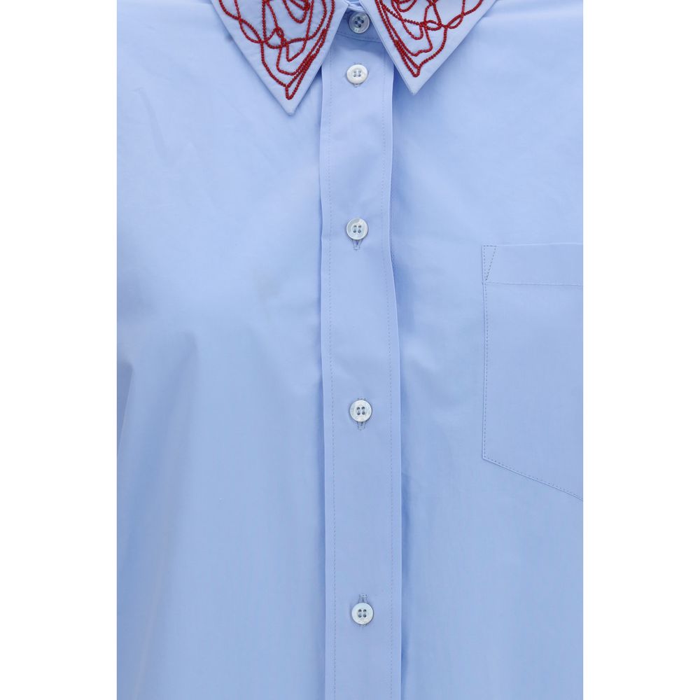 Fabiana Filippi Blue Cotton Dress Shirt