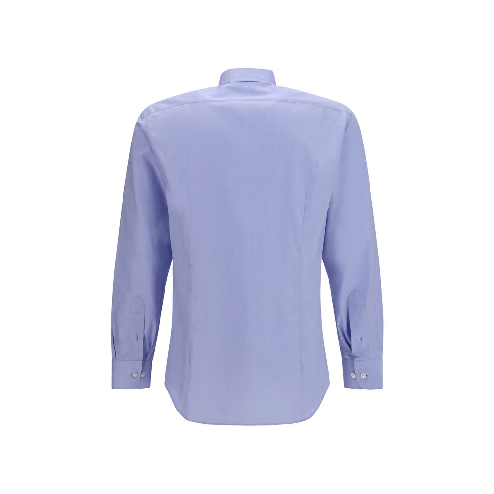 Etro Blue Cotton Dress Shirt