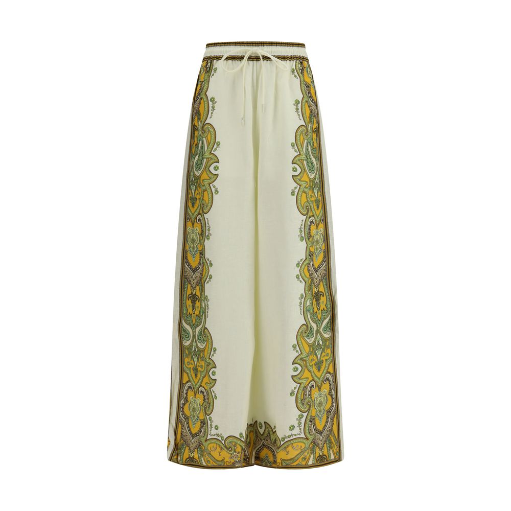 Alemais Beige Linen Casual Pants