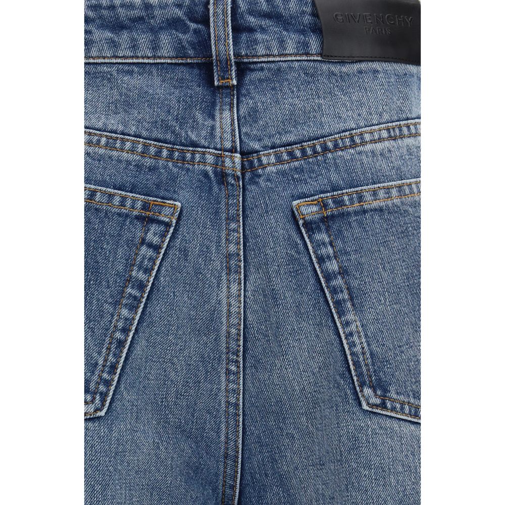 Givenchy Blue Cotton Relaxed Fit Jeans