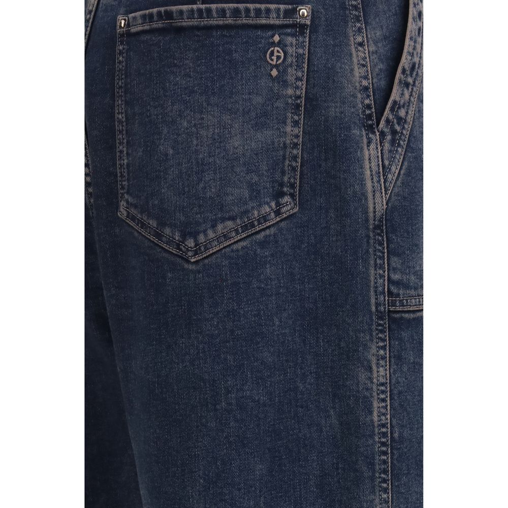 Giorgio Armani Blue Cotton Jeans Denim