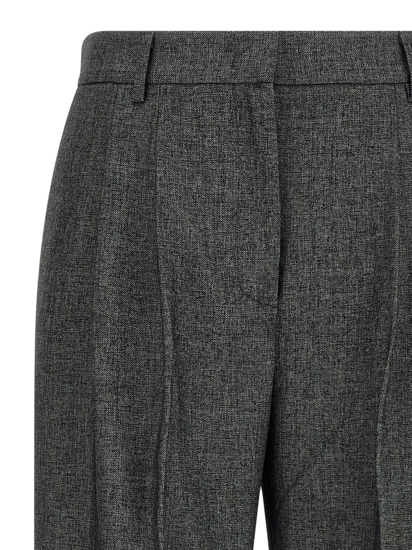 The Andamane Gray Polyester Dress Pants