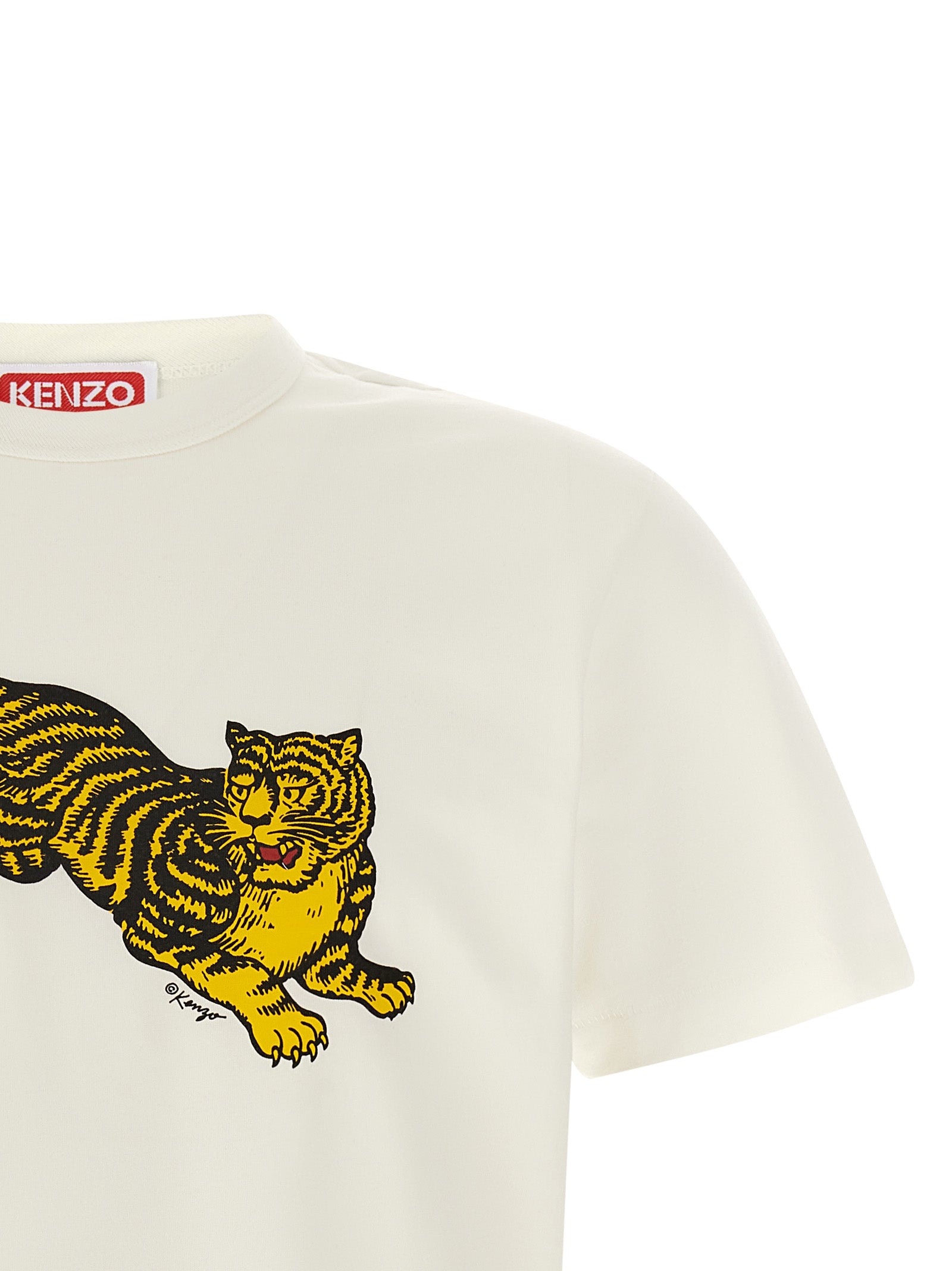 Kenzo White Cotton T-Shirt