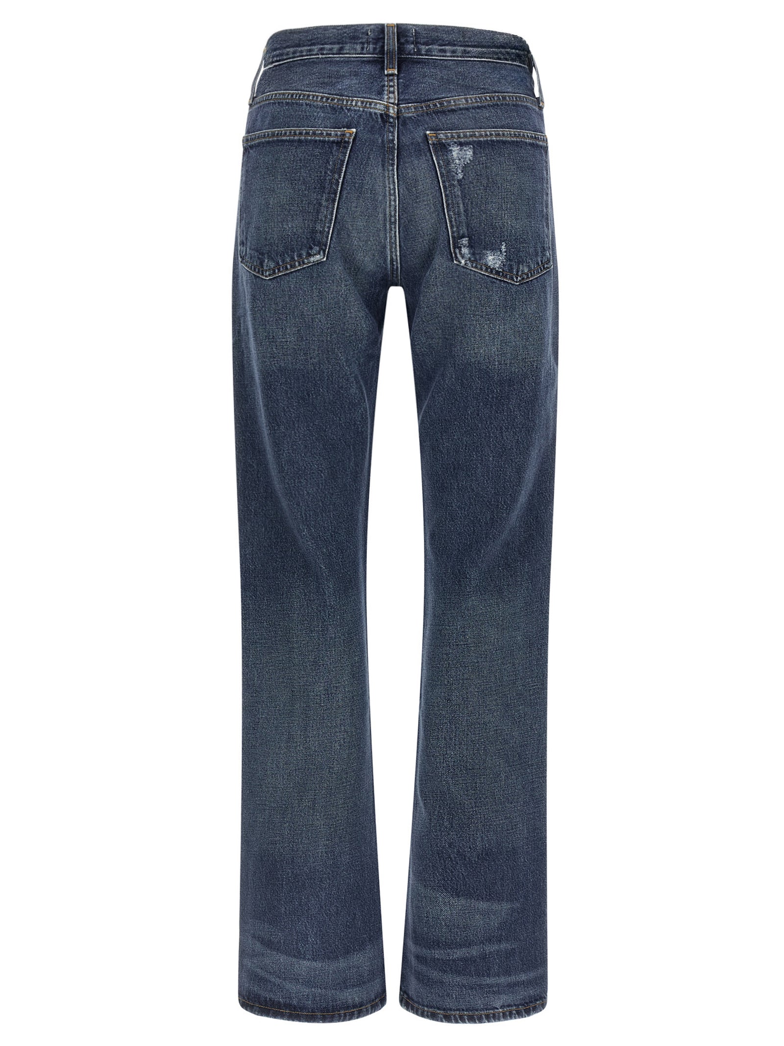 Agolde Blue Cotton Bootcut Jeans