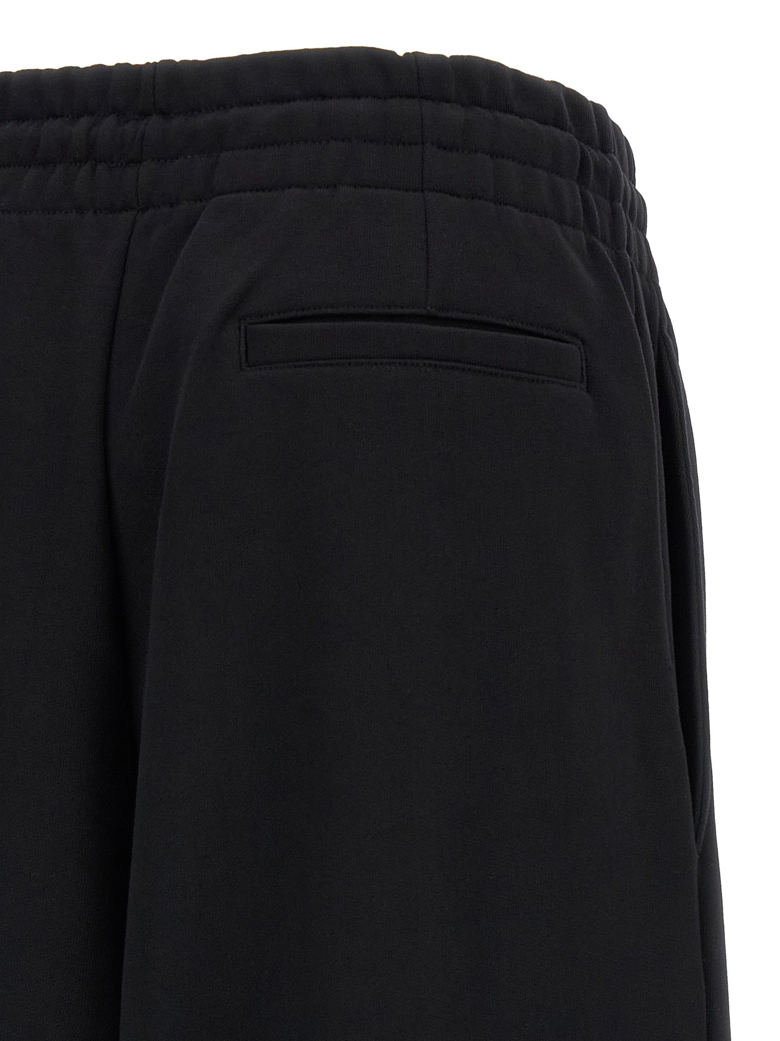Dries Van Noten Black Cotton Athletic Pants