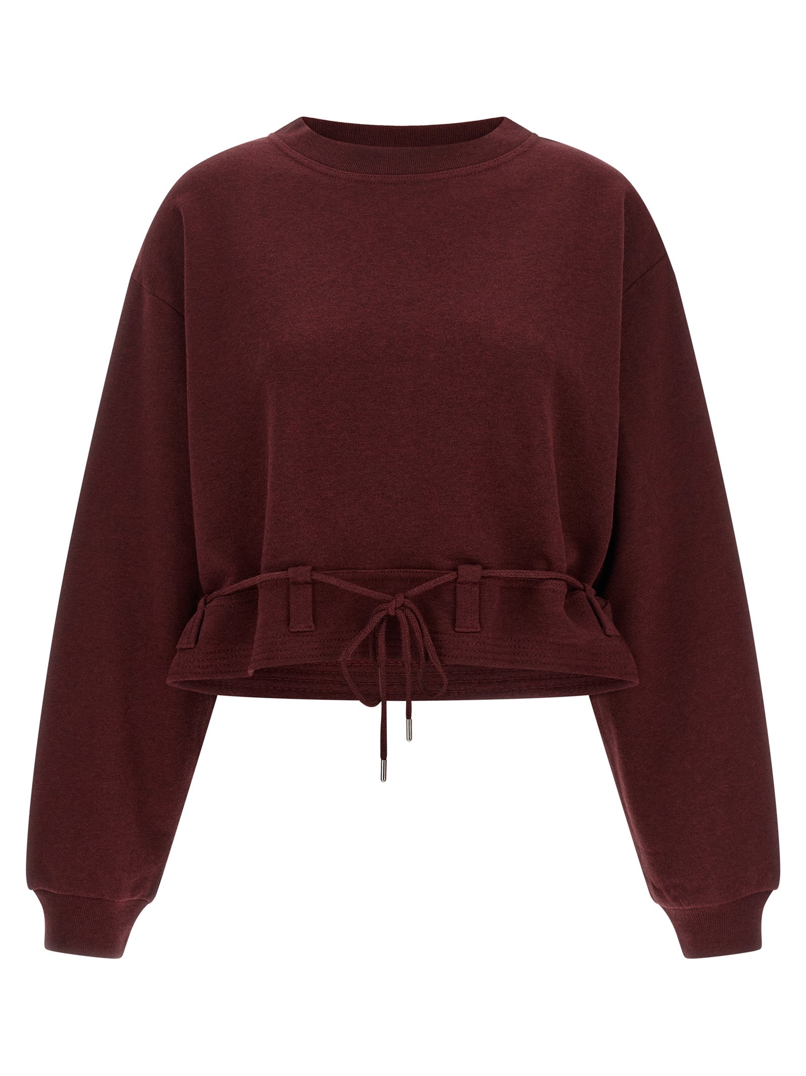 Dries Van Noten Bordeaux Cotton Sweatshirt
