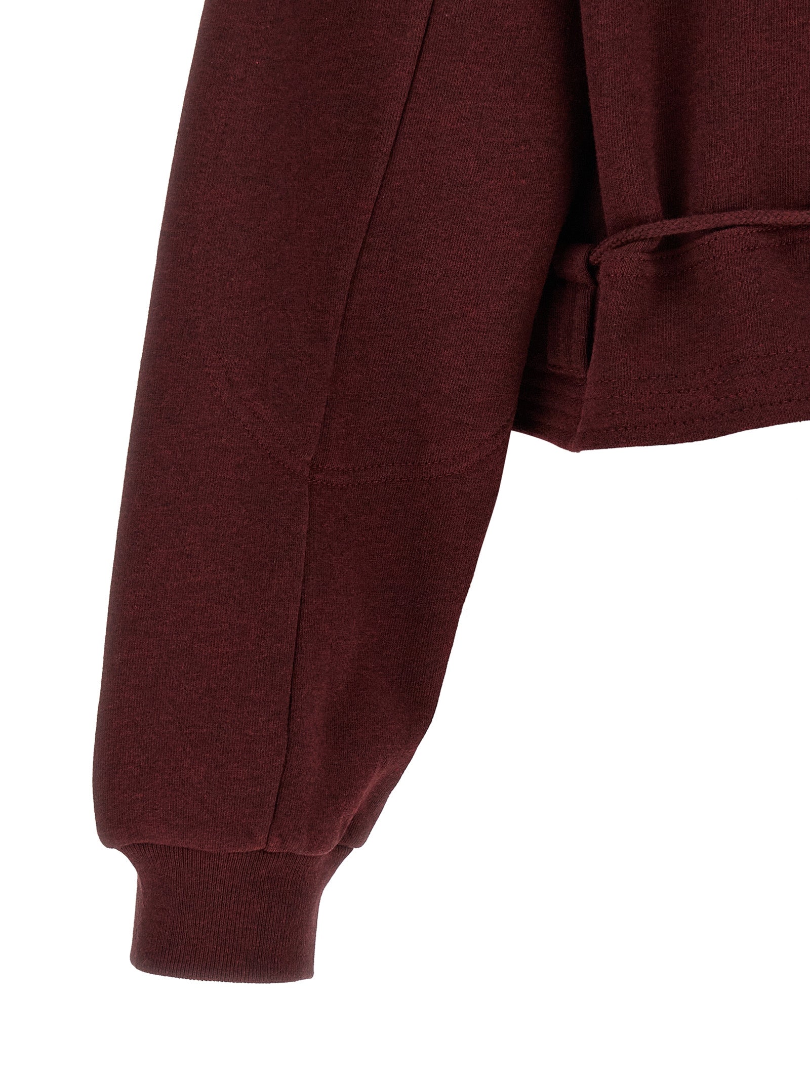 Dries Van Noten Bordeaux Cotton Sweatshirt