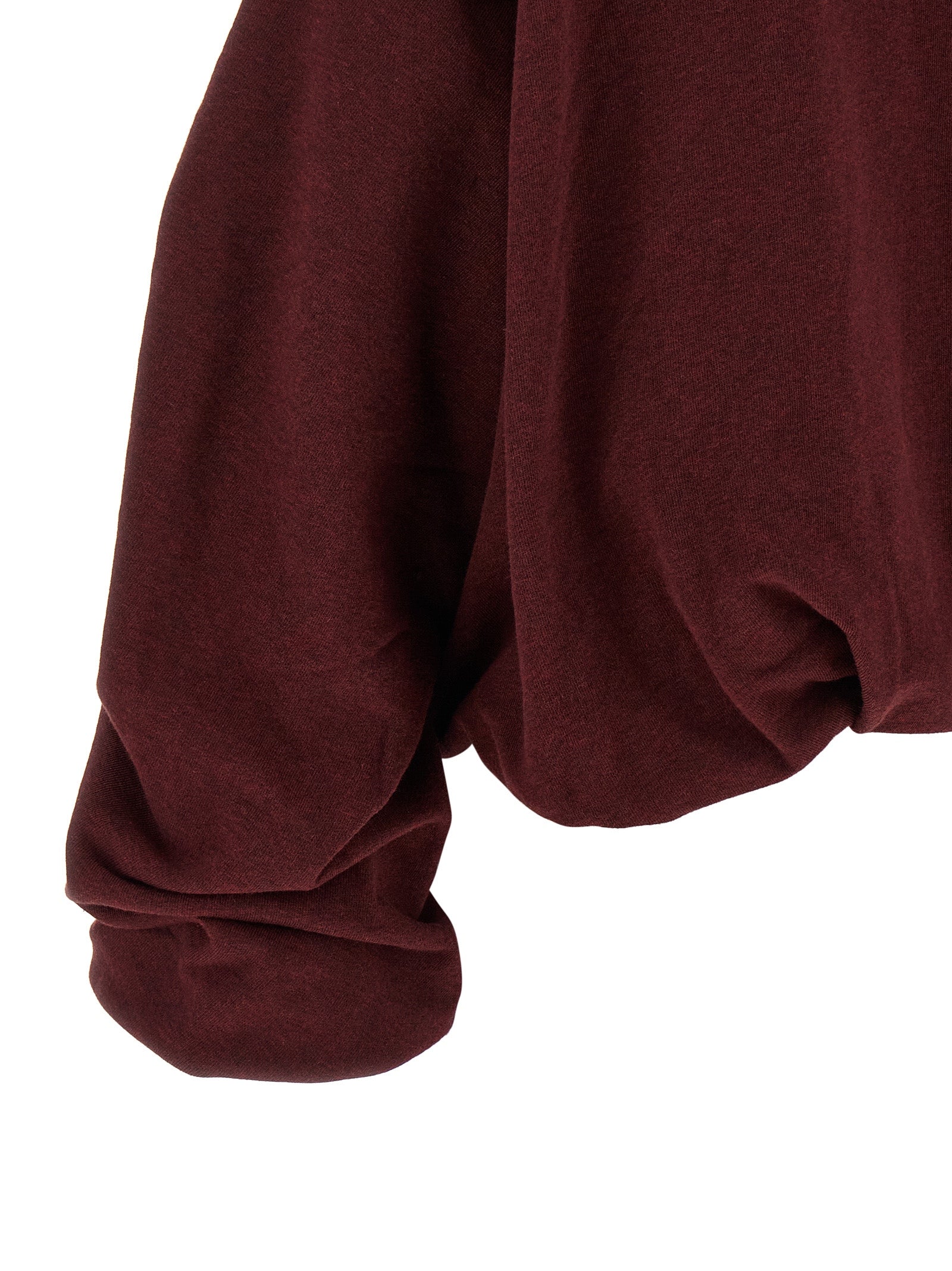 Dries Van Noten Bordeaux Cotton Hoodie
