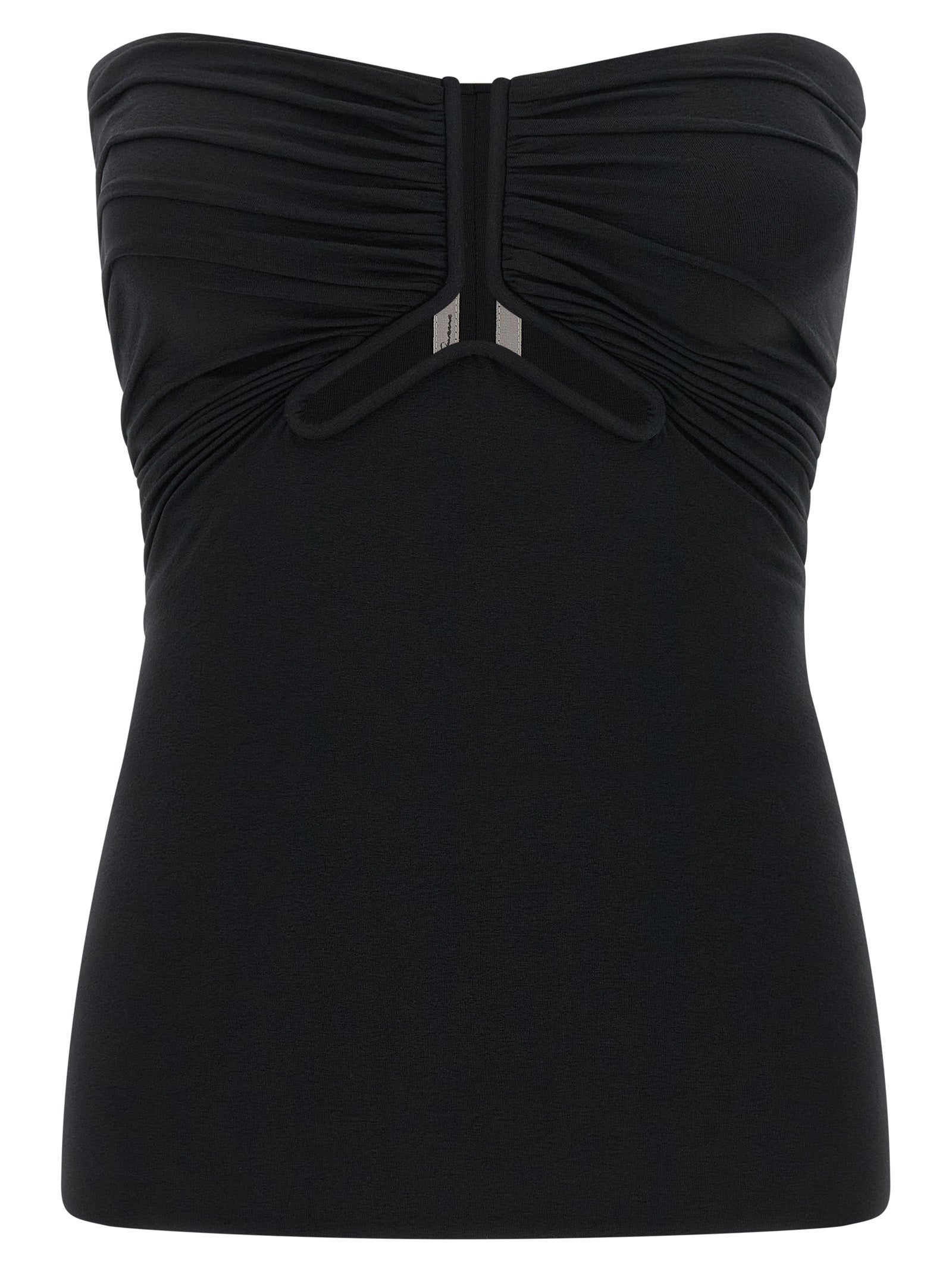 Rick Owens Black Nylon Tank Tops
