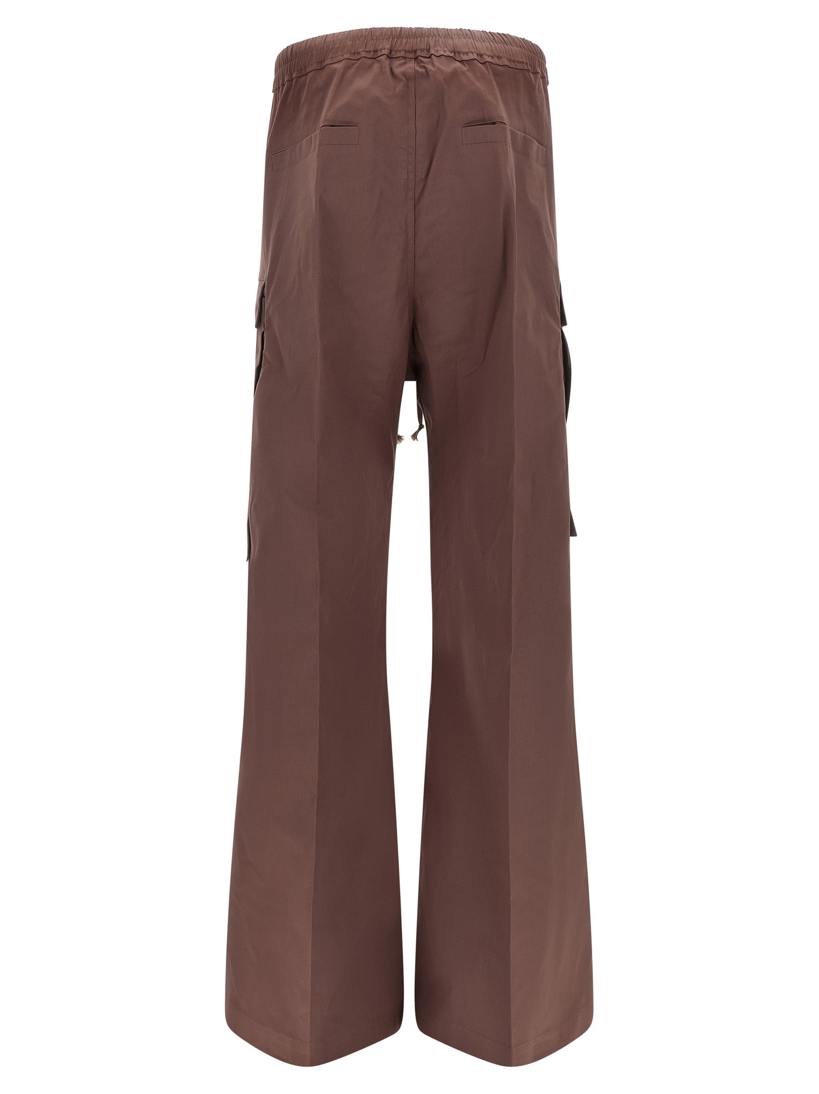 Rick Owens Brown Cotton Flared Pants