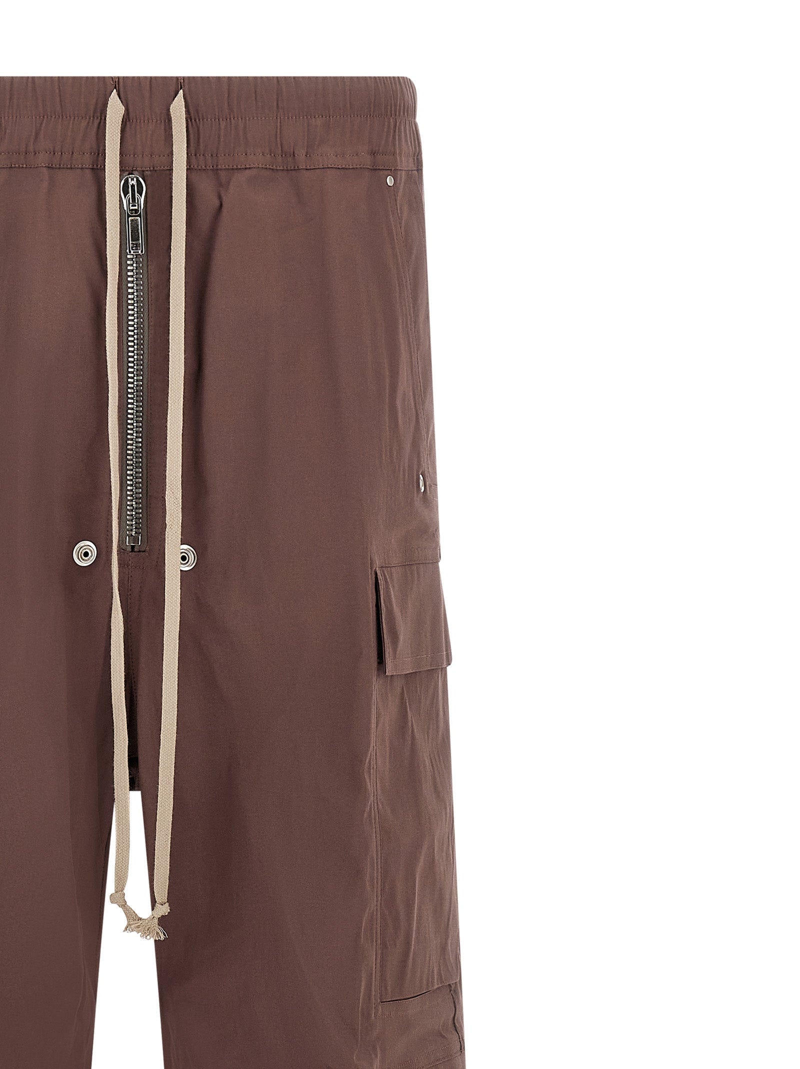 Rick Owens Brown Cotton Flared Pants