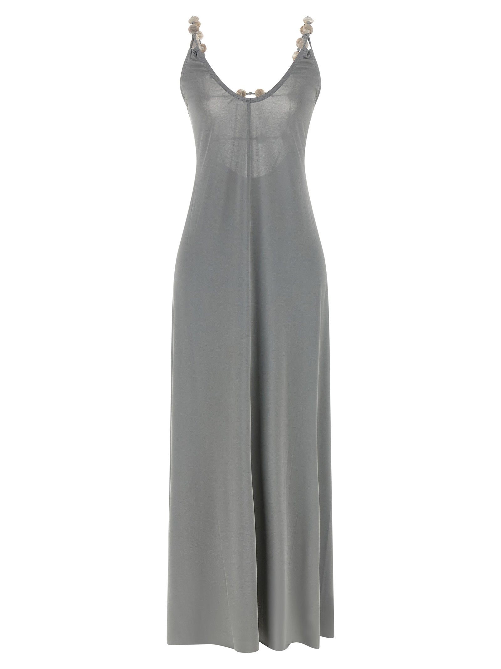 Eres Silver Polyamide Long Dress