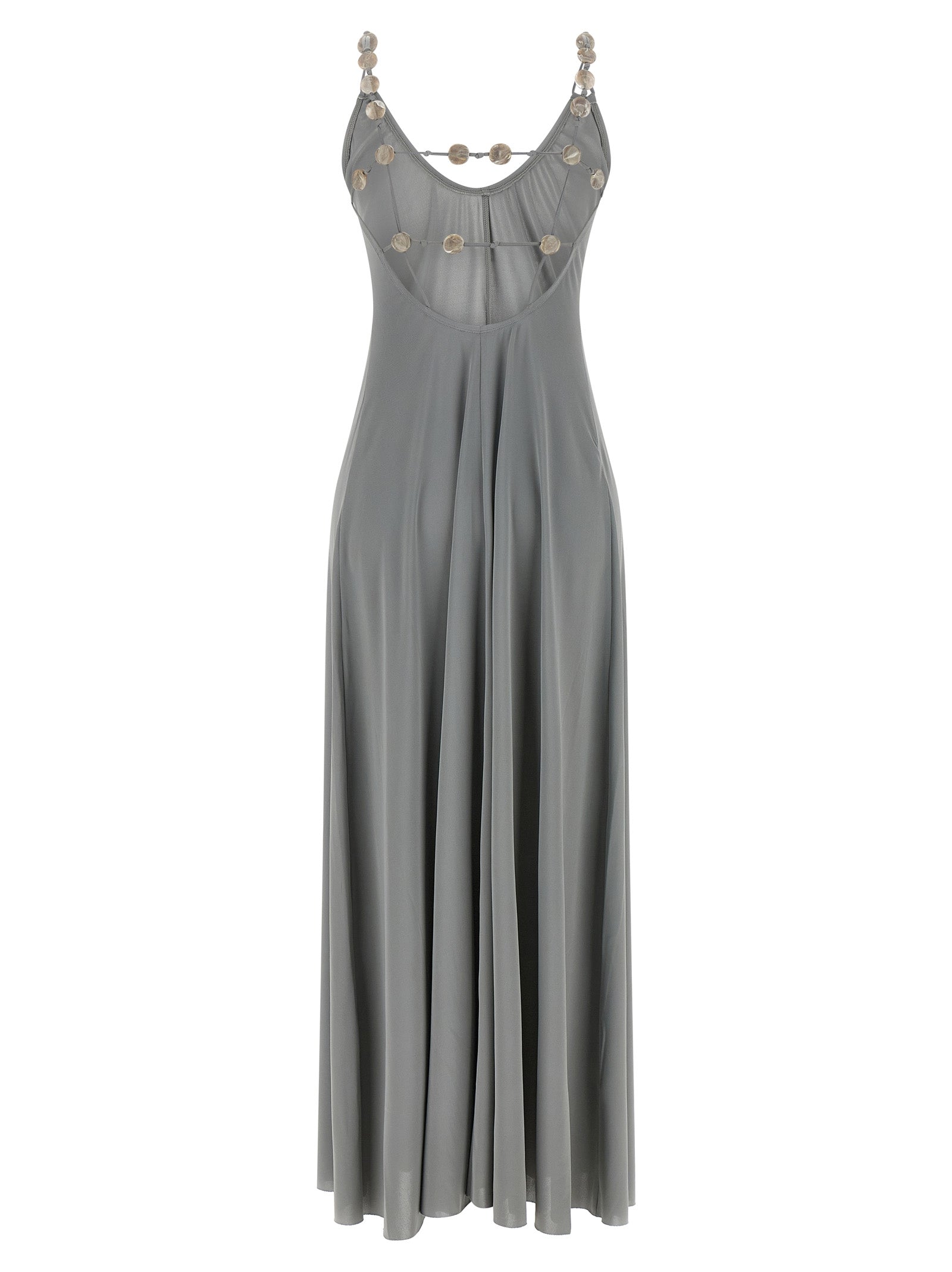Eres Silver Polyamide Long Dress