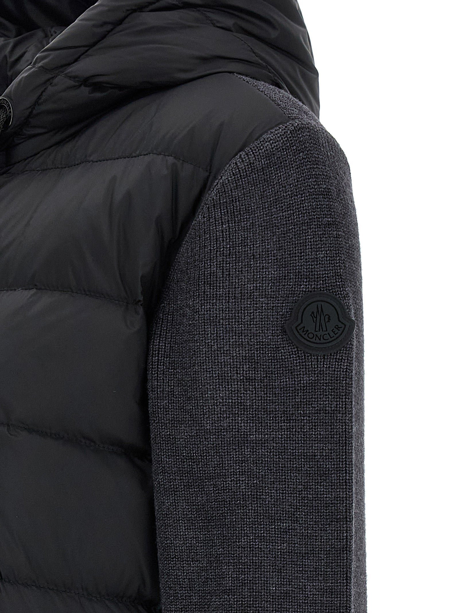 Moncler Gray Polyamide Cardigan
