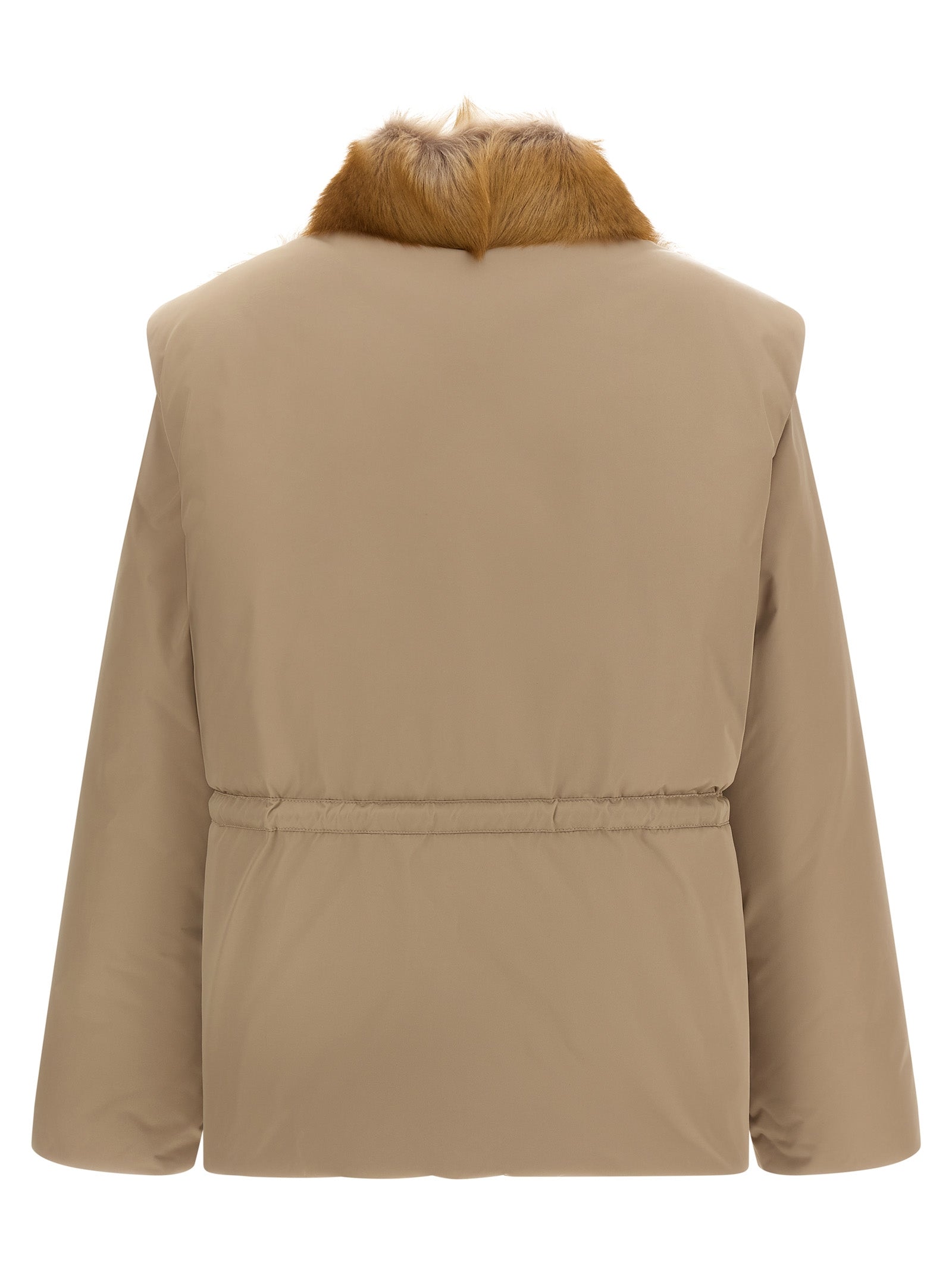 Moncler Beige Polyester Sleeveless Jacket