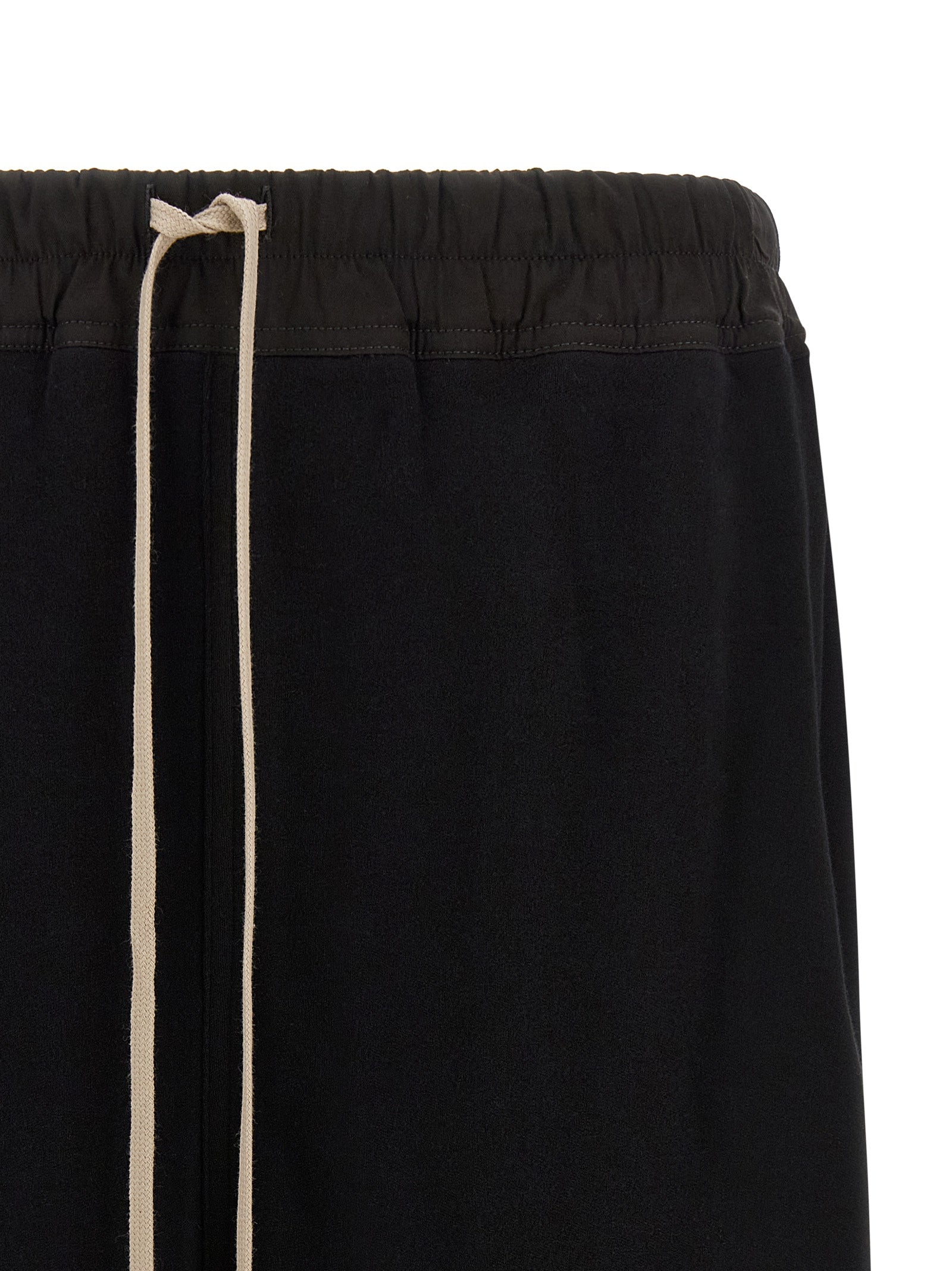 Rick Owens Black Cotton Bermuda Shorts