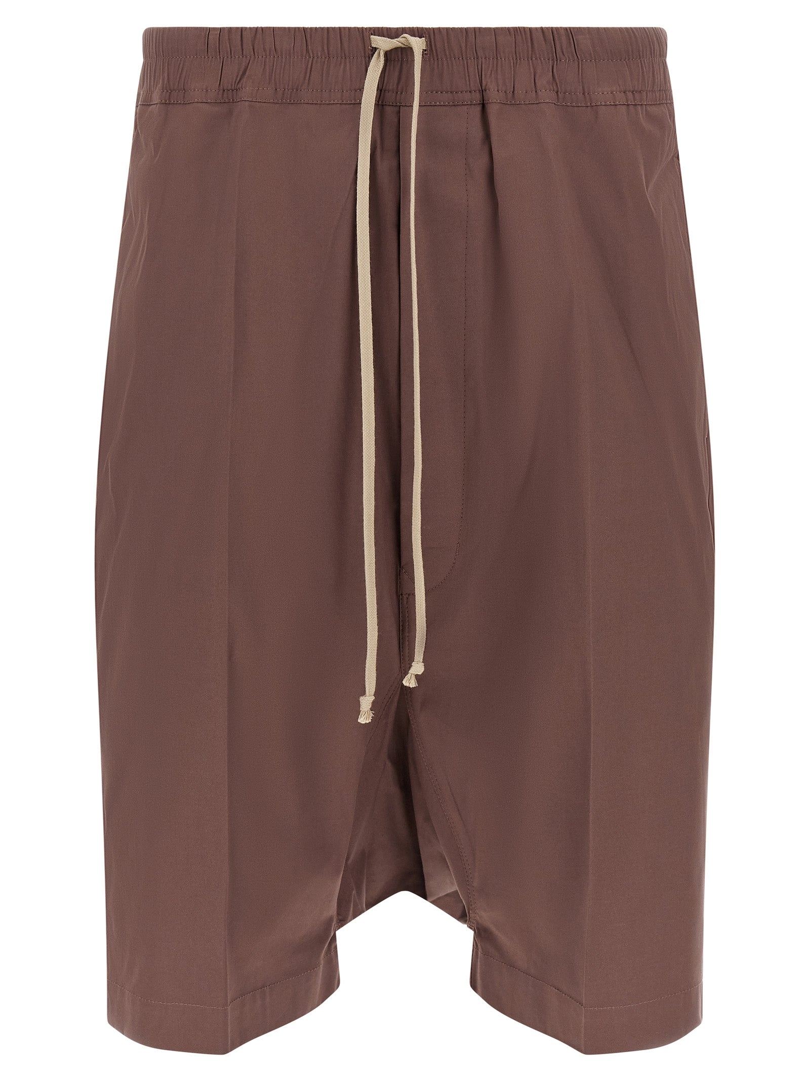 Rick Owens Brown Cotton Bermuda Shorts