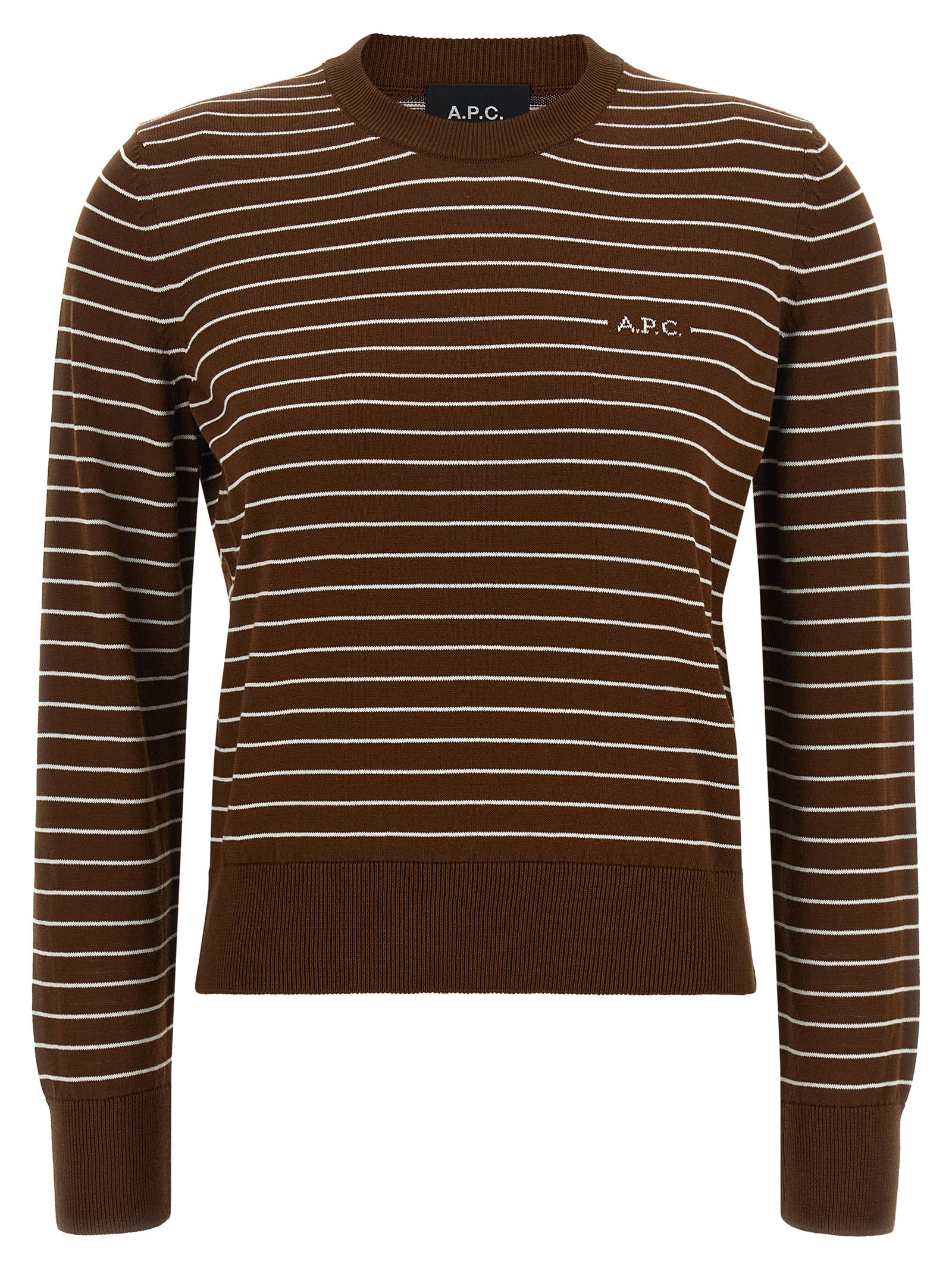 A.P.C. Brown Cotton Cardigan
