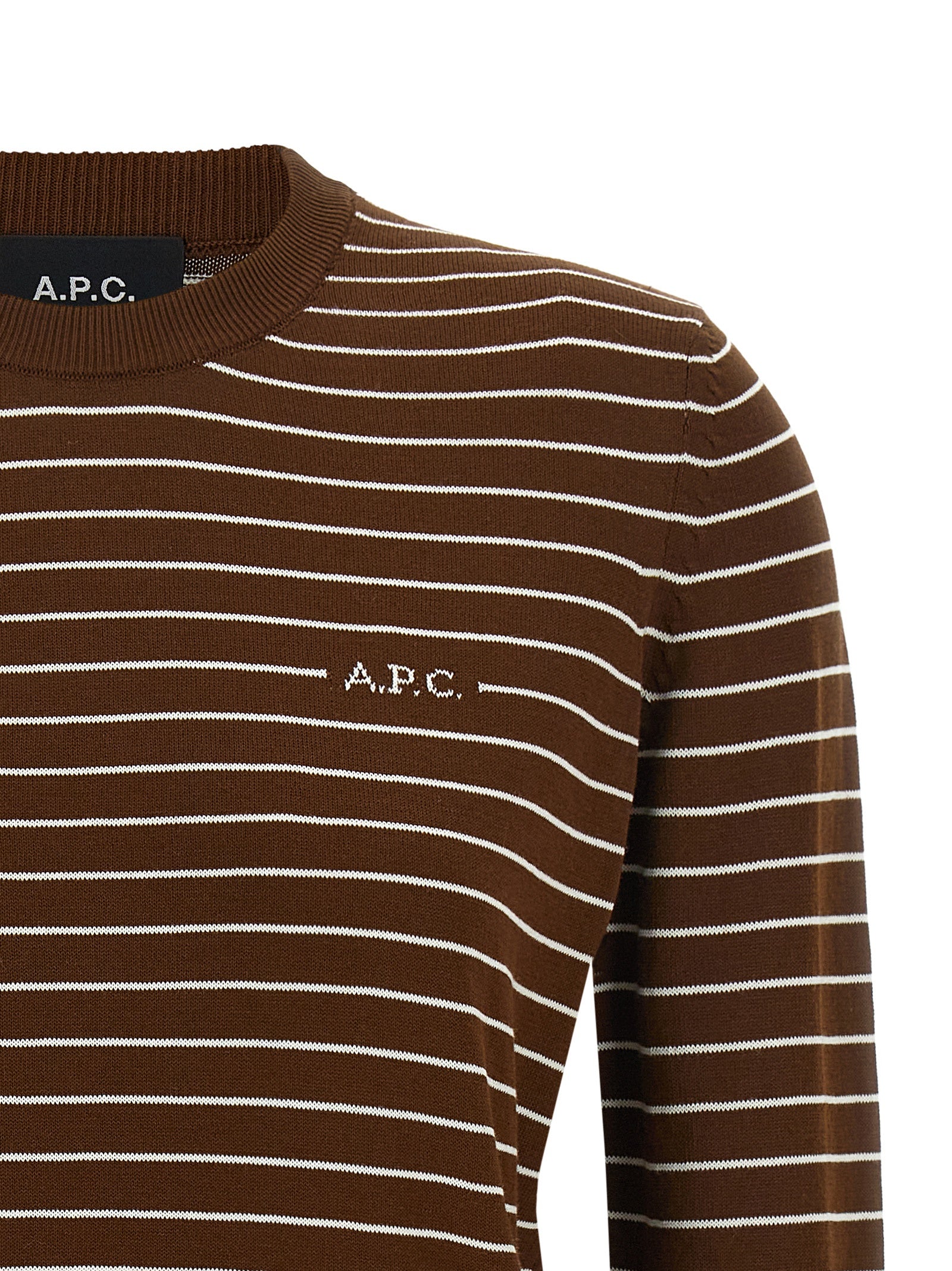 A.P.C. Brown Cotton Cardigan