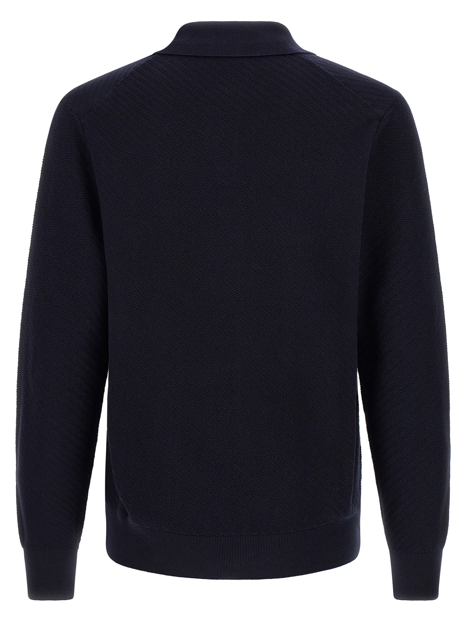 Hugo Boss Blue Cotton Polo Shirt