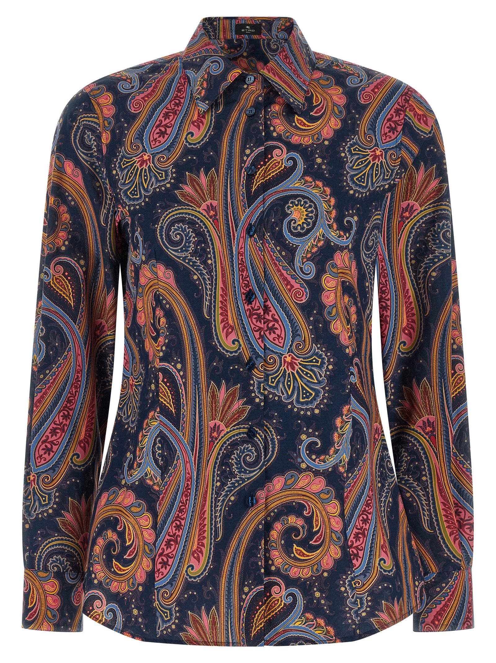 Etro Blue Cotton Blouse