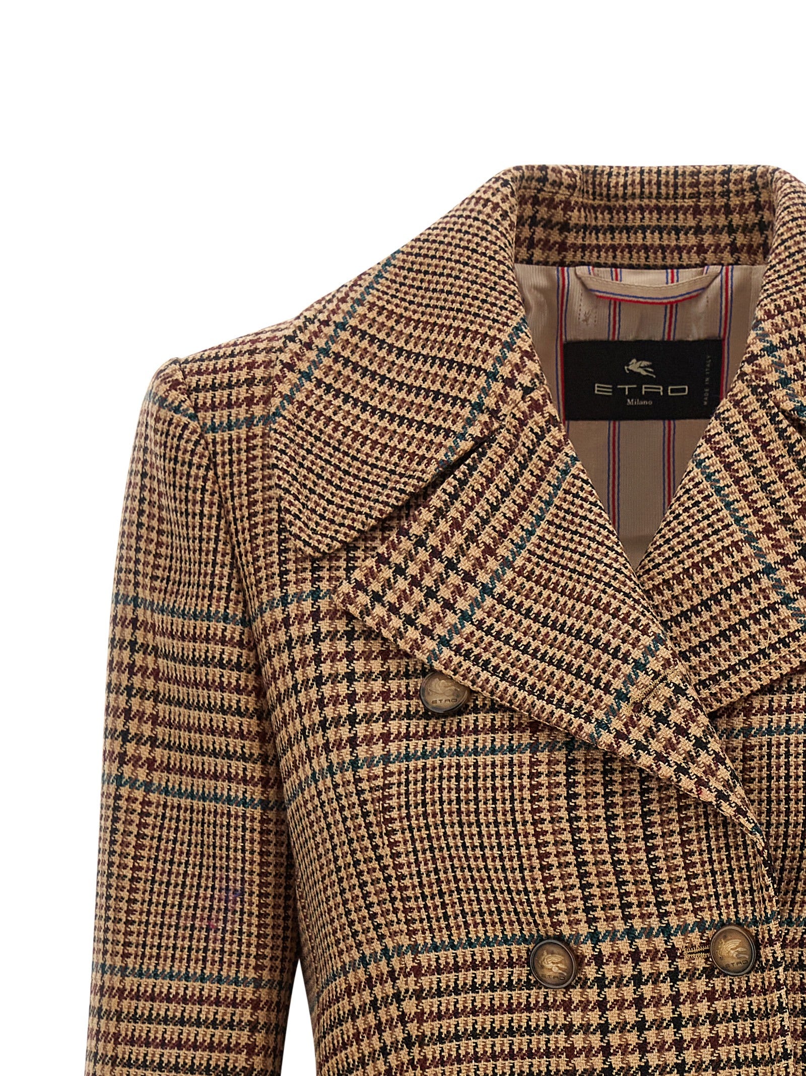 Etro Brown Wool Coat