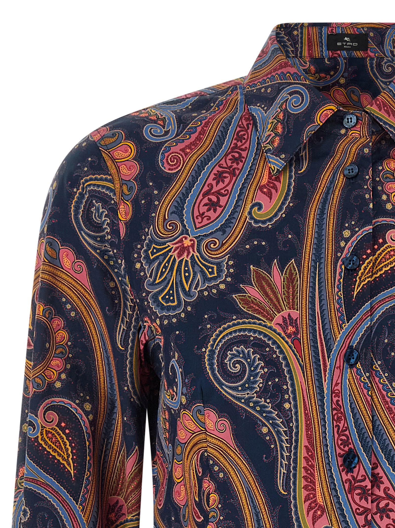 Etro Blue Cotton Blouse