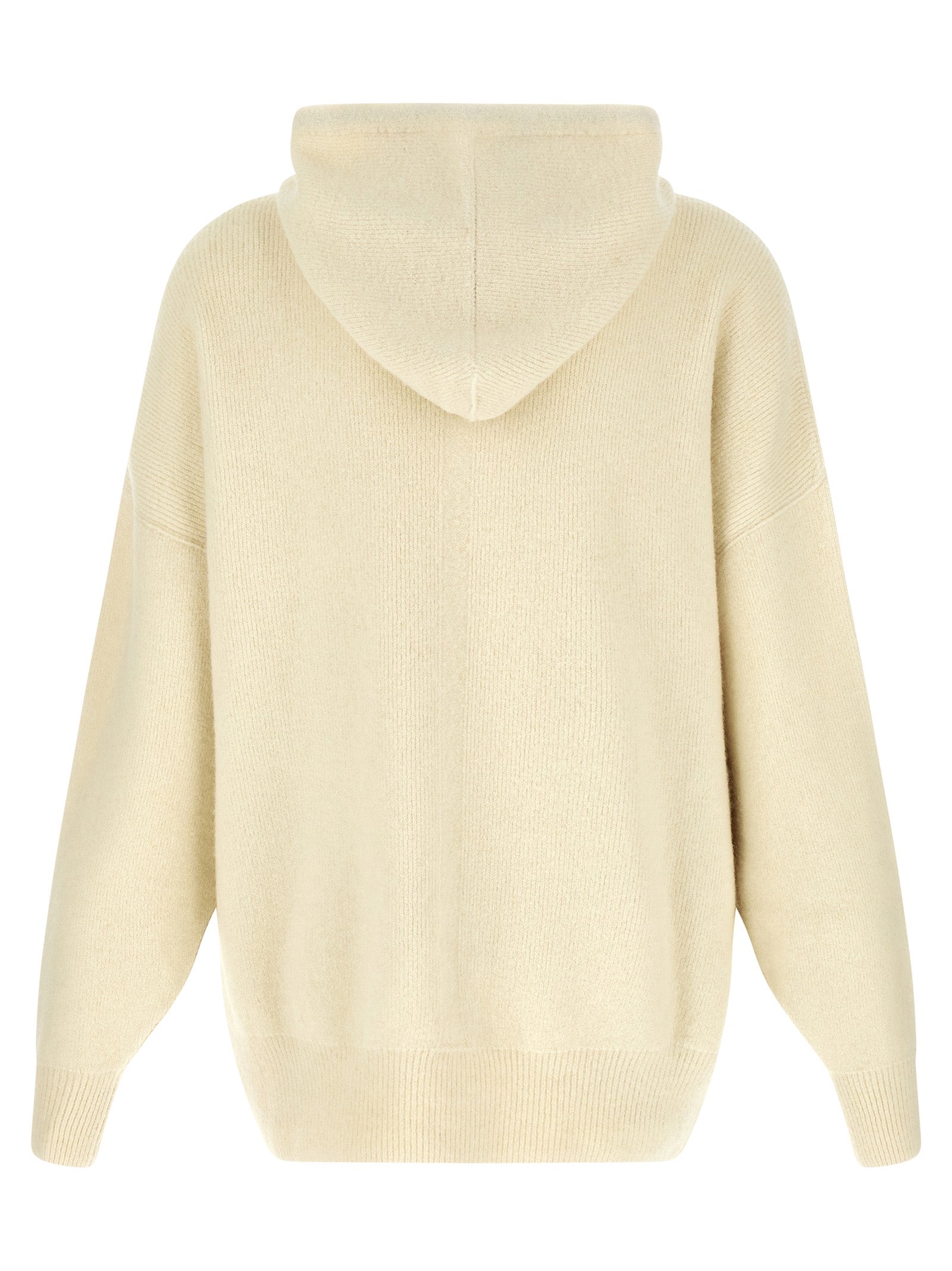 Rick Owens White Marabou Sweatshirt