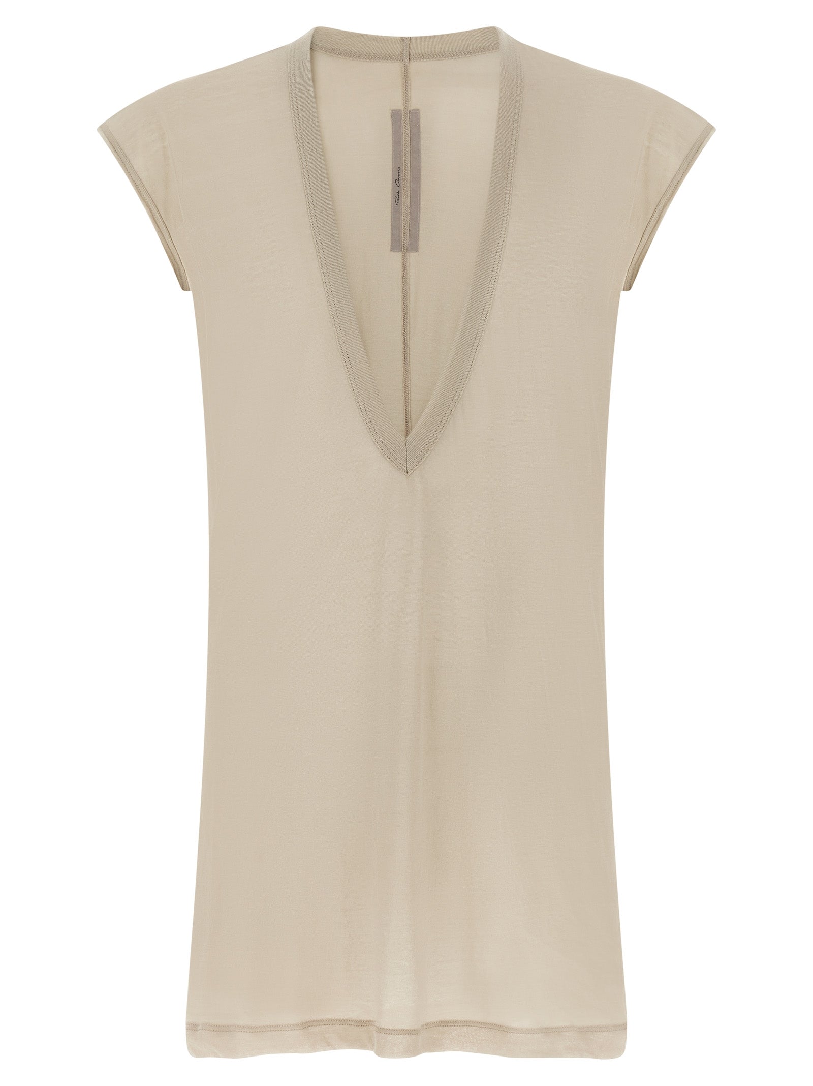 Rick Owens Beige Cotton T-Shirt