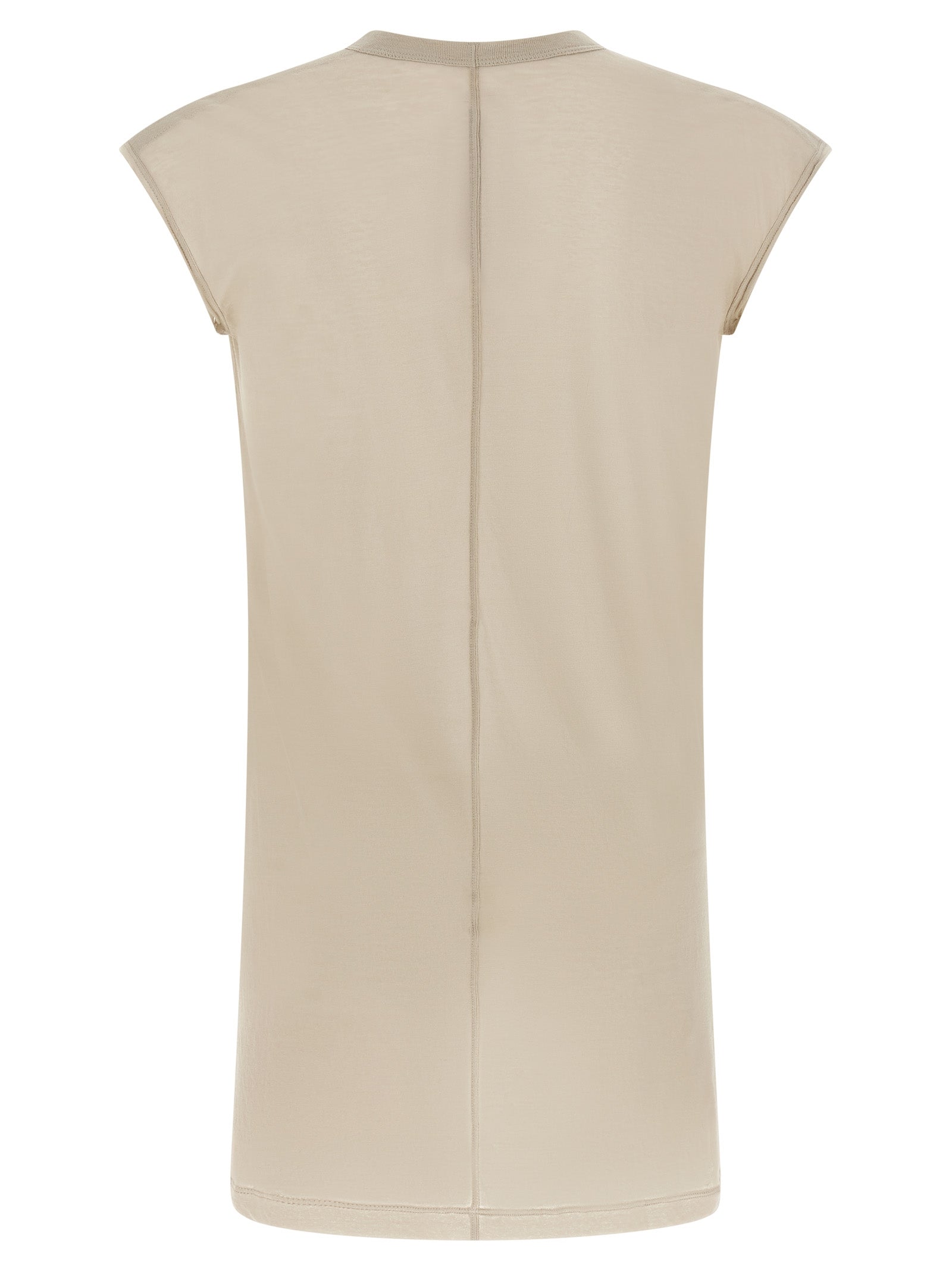 Rick Owens Beige Cotton T-Shirt