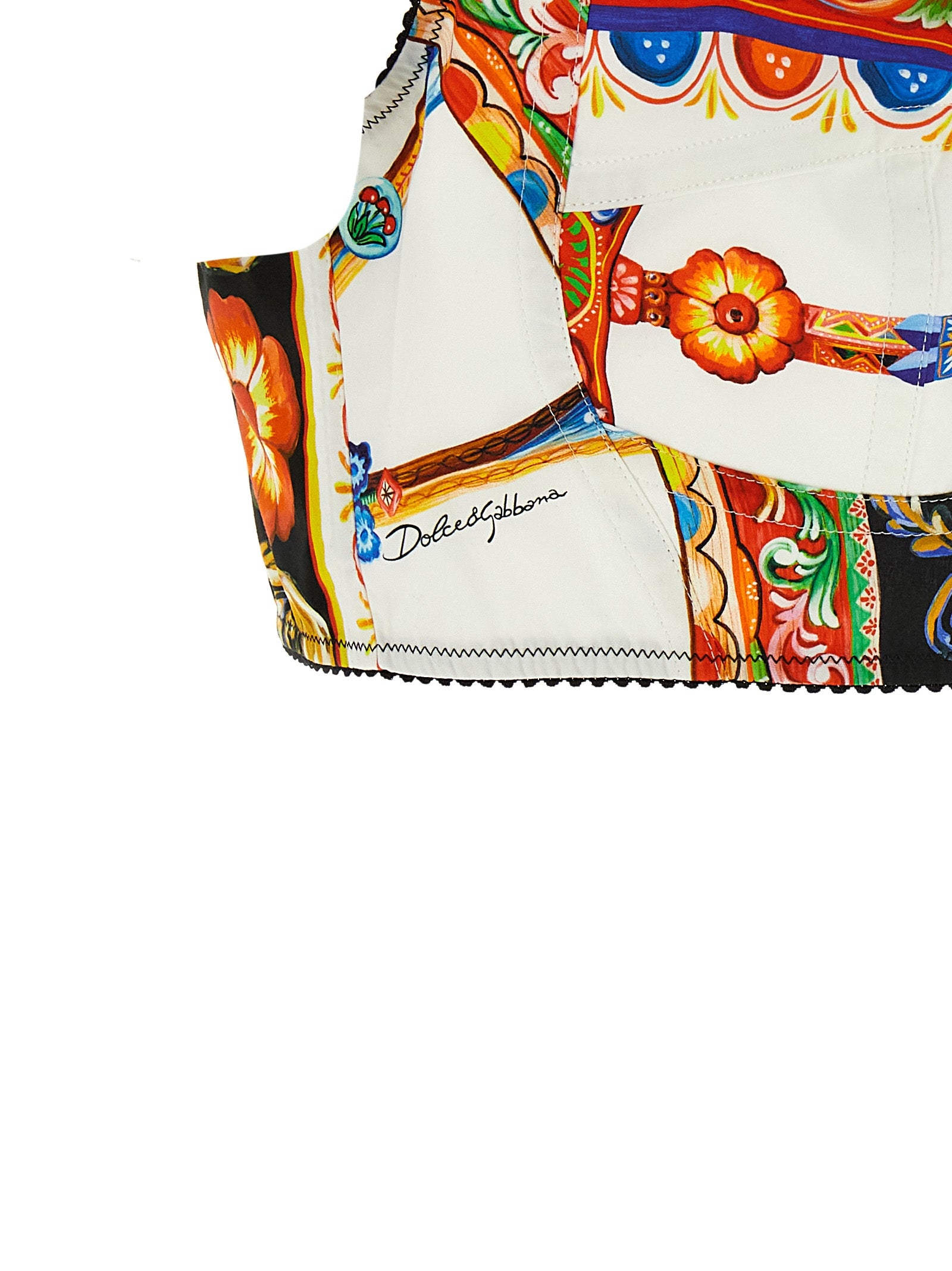 Dolce & Gabbana Multicolor Cotton Tank Tops