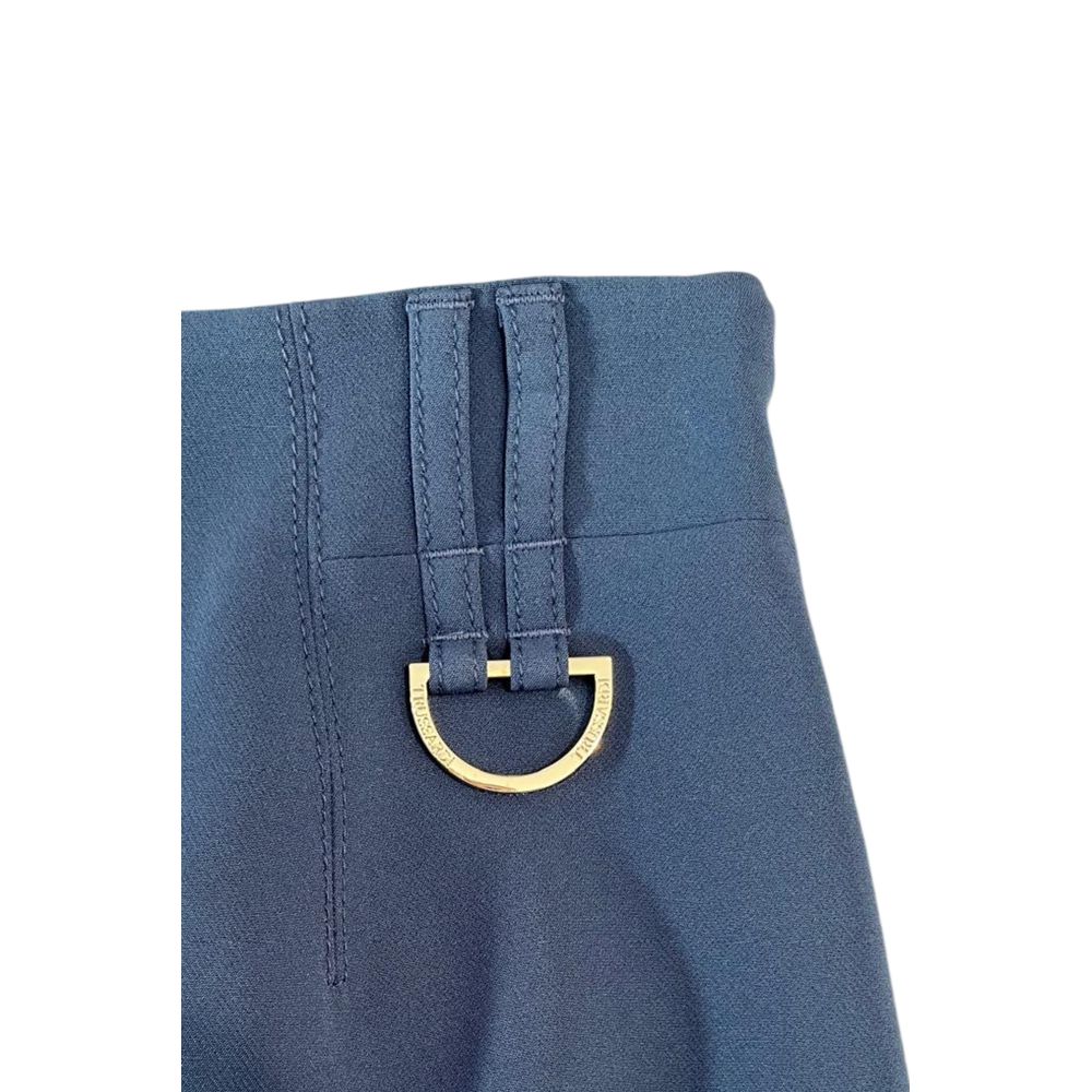 Trussardi Jeans Blue Polyester Women Skirt