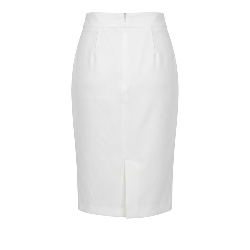Trussardi Jeans White Polyester Women Skirt
