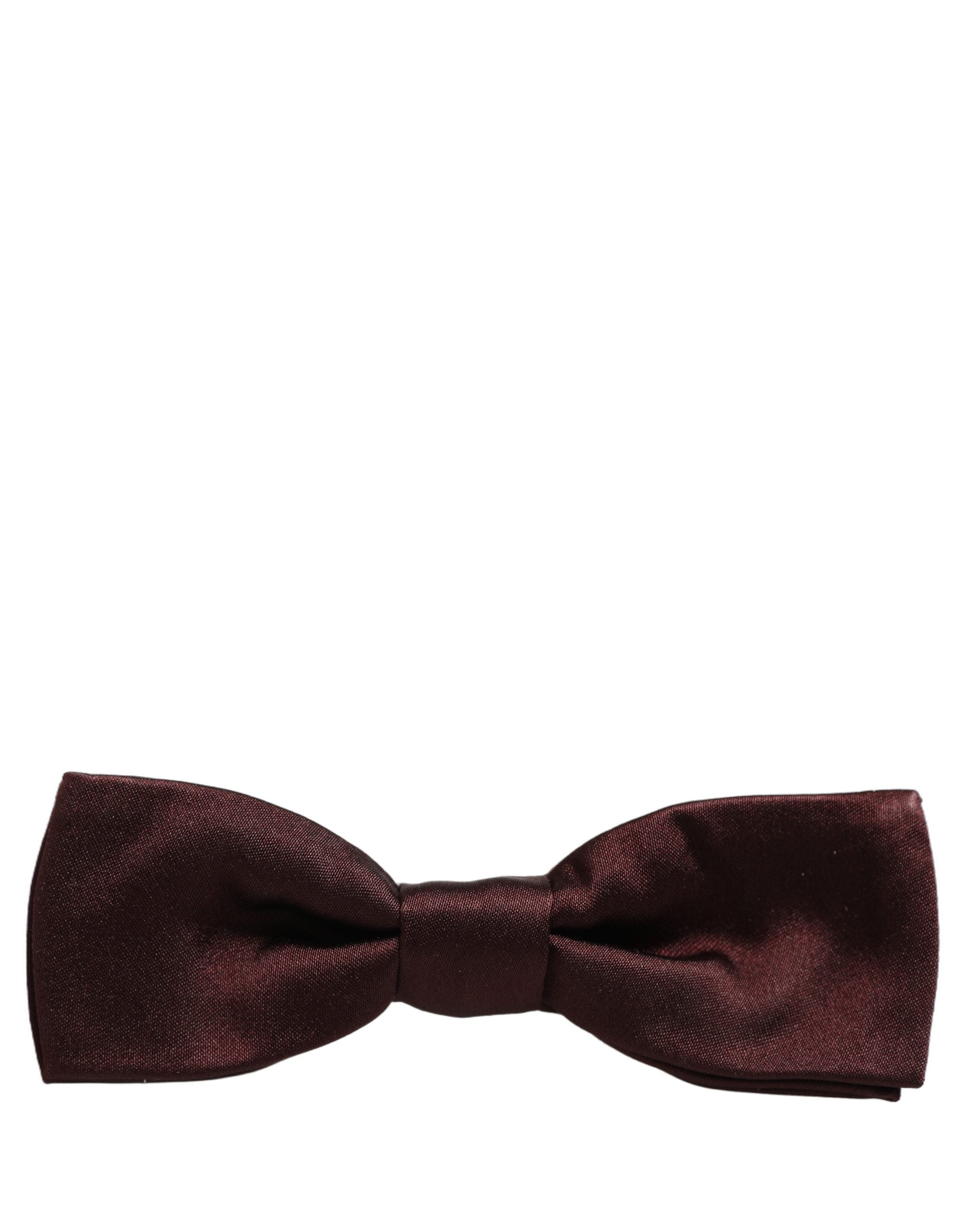 Dolce & Gabbana Men Brown 100% Silk Adjustable Neck Papillon Bow Tie