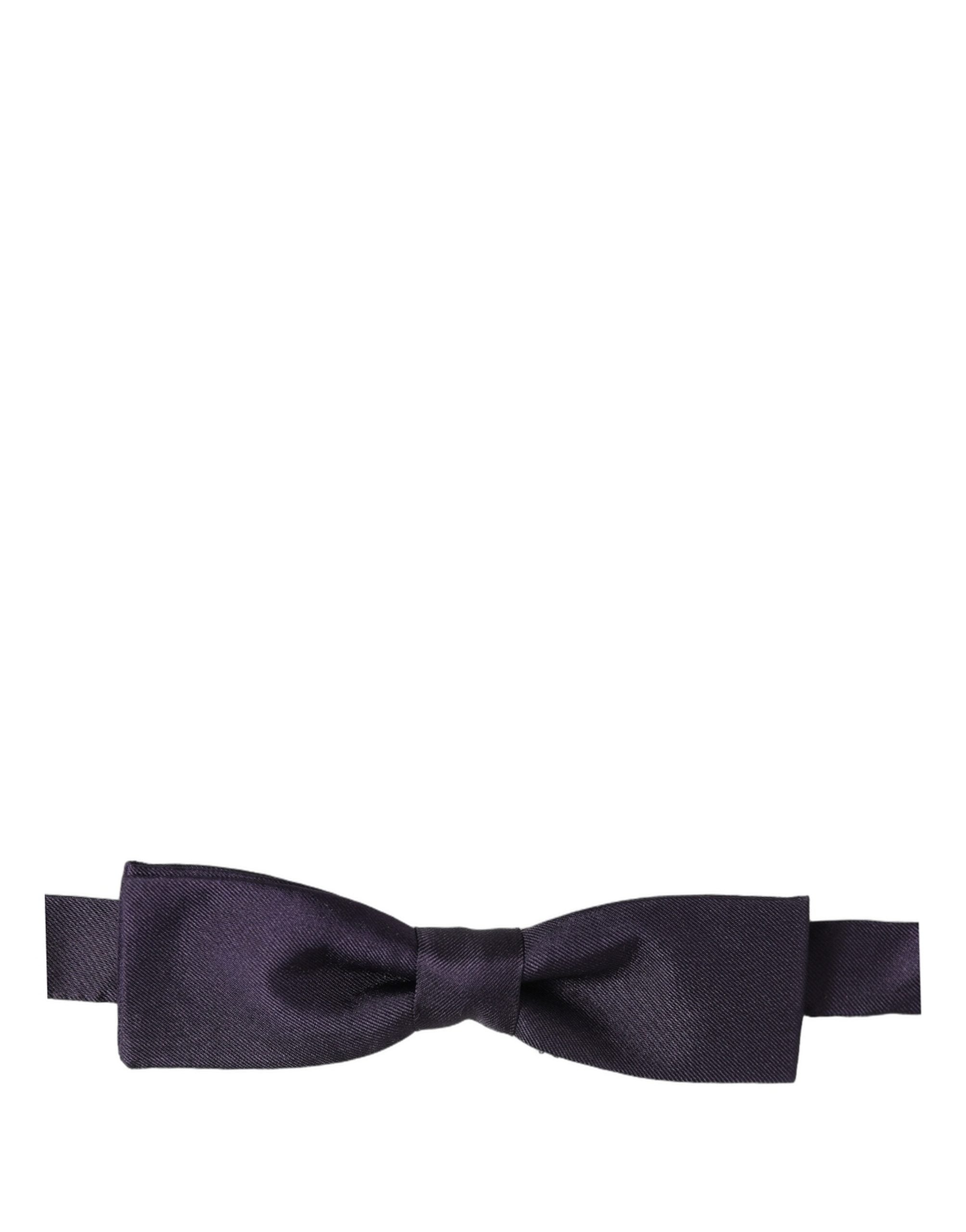 Dolce & Gabbana Men Violet 100% Silk Adjustable Neck Papillon Bow Tie