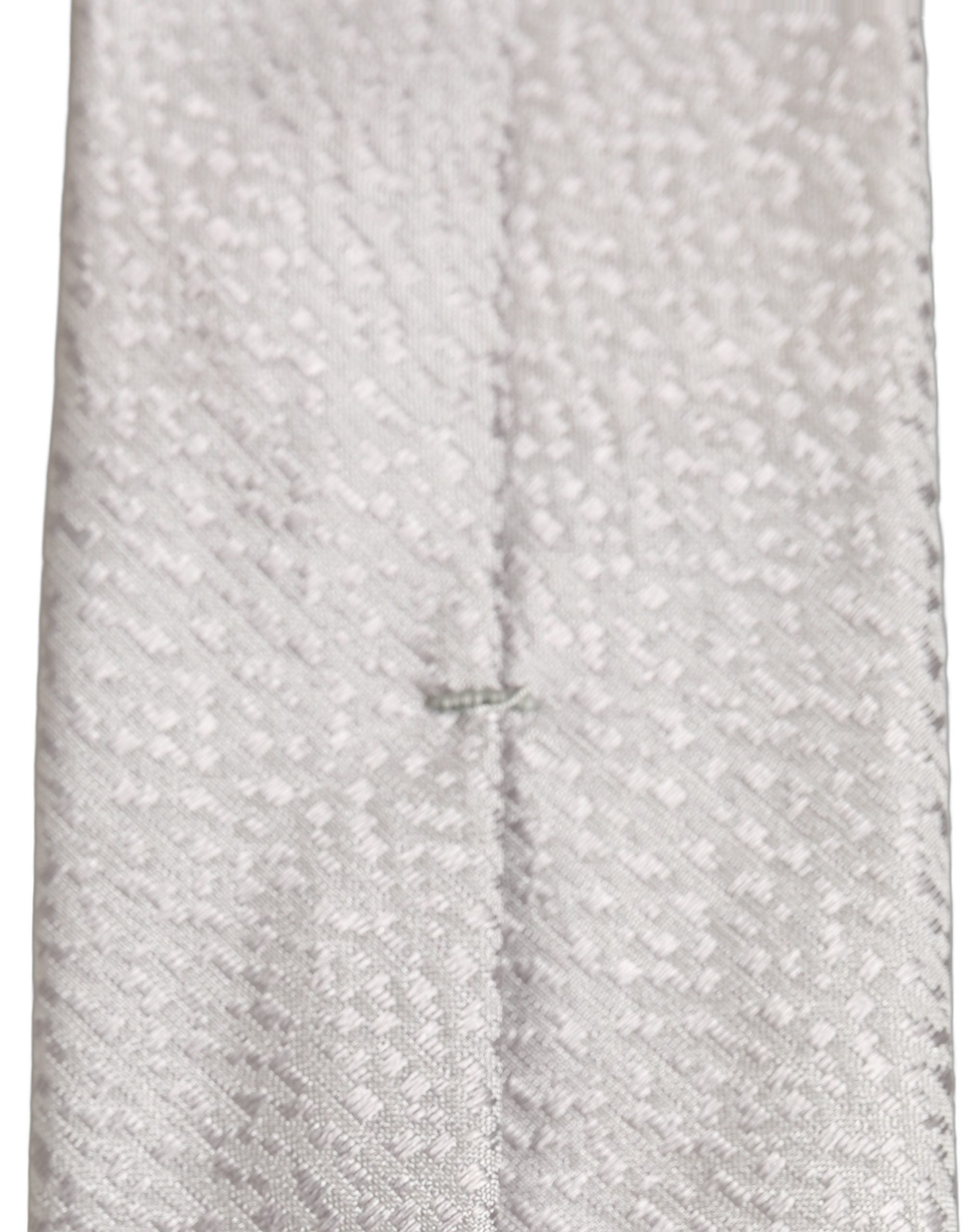 Dolce & Gabbana Men Gray 100% Silk Textured Adjustable Tied Necktie Tie