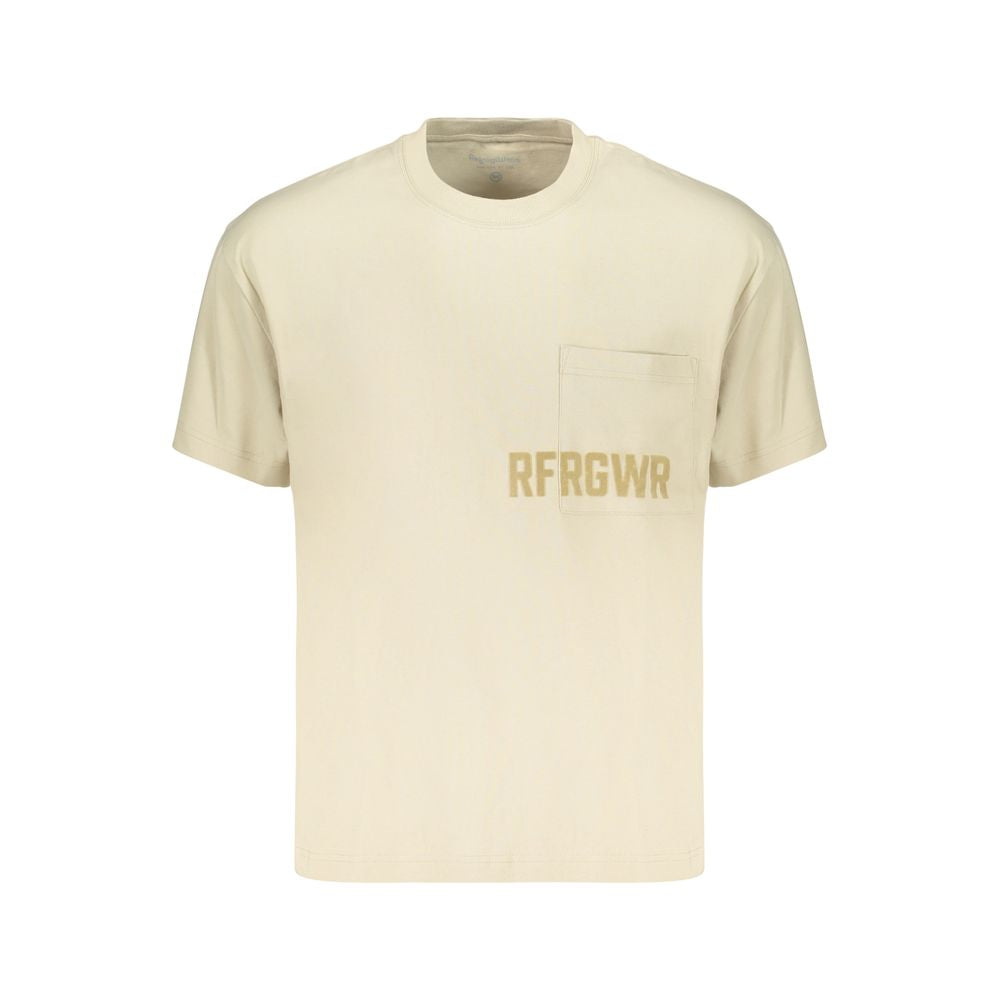 Refrigiwear Beige Cotton Mens T-Shirt