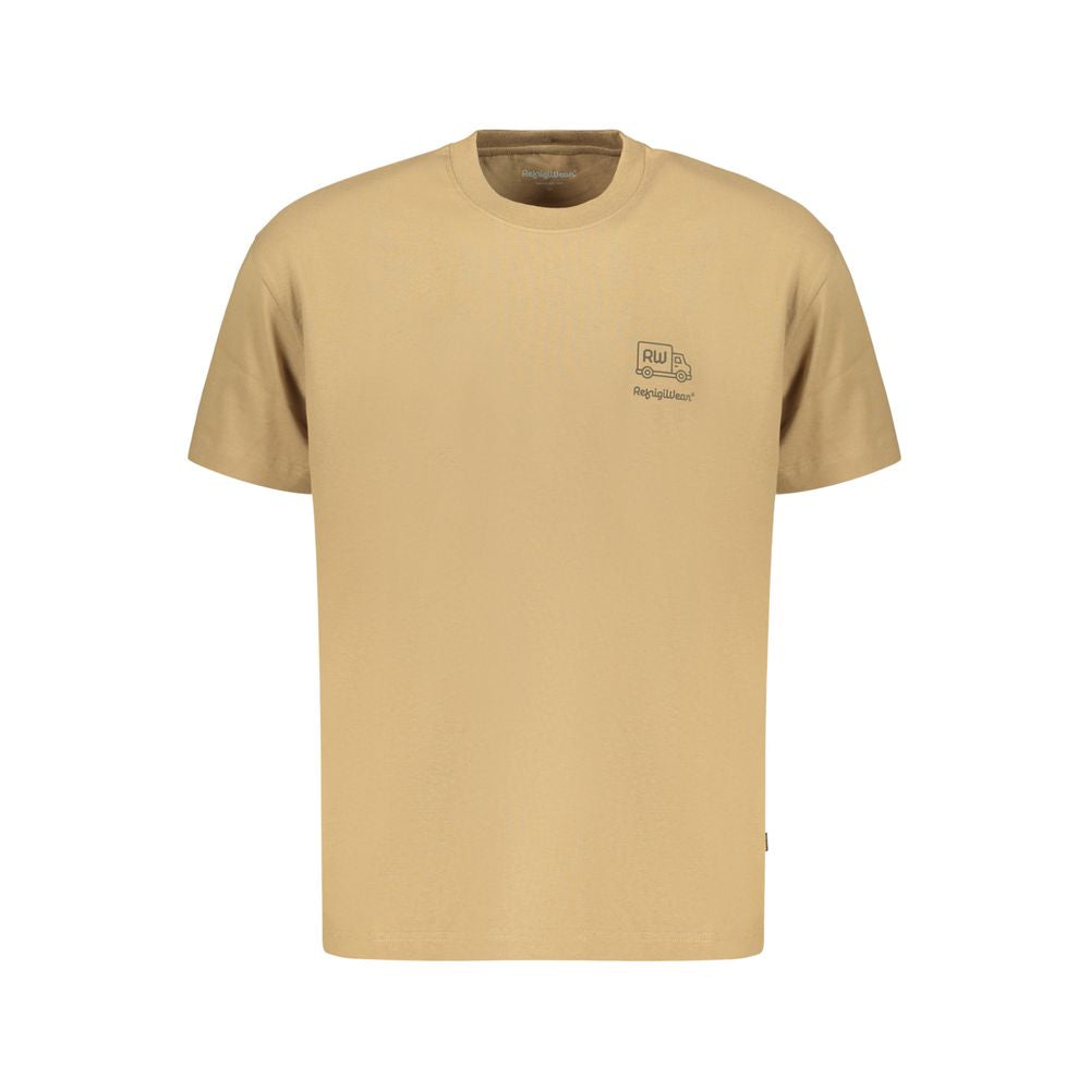 Refrigiwear Brown Cotton Men's T-Shirt