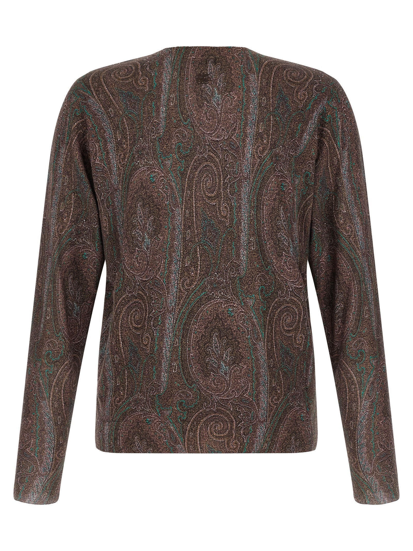 Etro Bordeaux Silk Cardigan