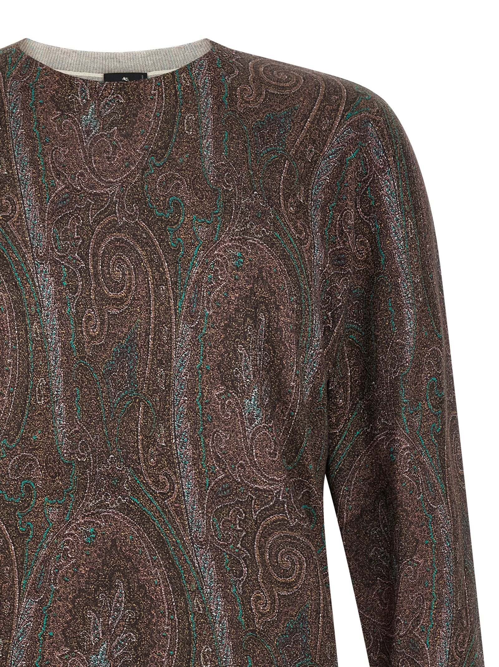 Etro Bordeaux Silk Cardigan