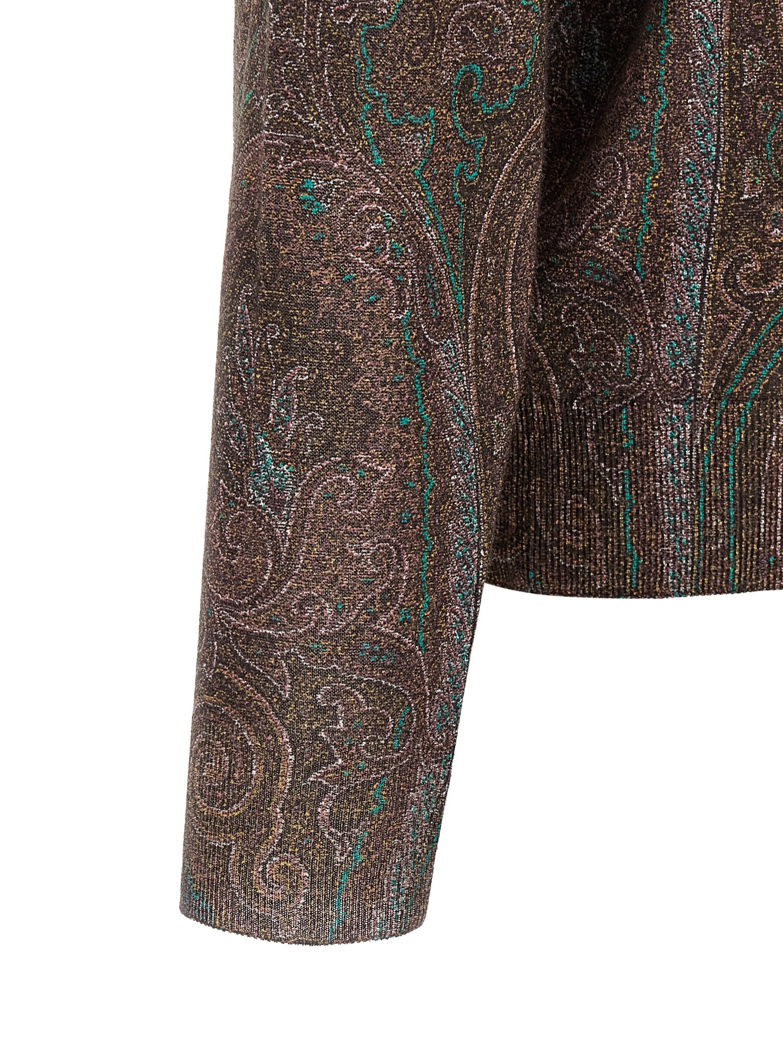 Etro Bordeaux Silk Cardigan