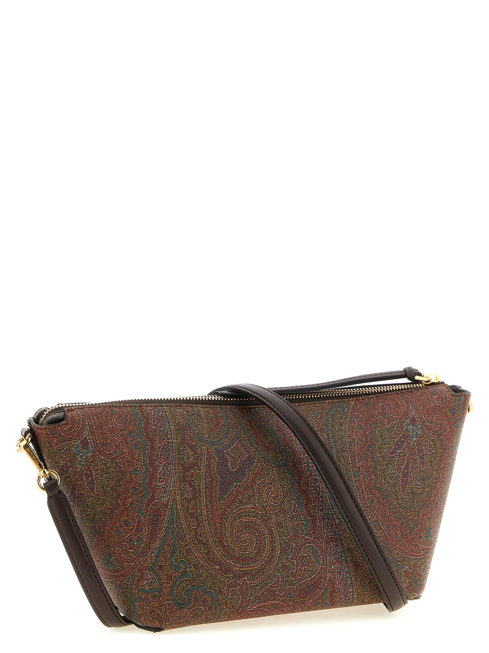 Etro Brown Cotton Crossbody Bag