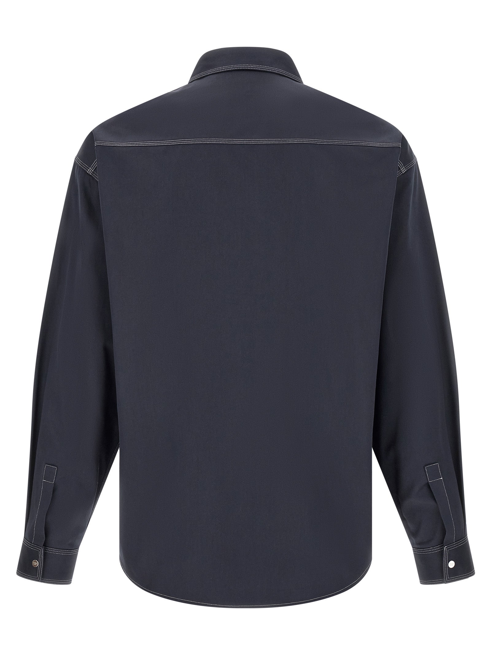 Fendi Blue Cotton Blouse