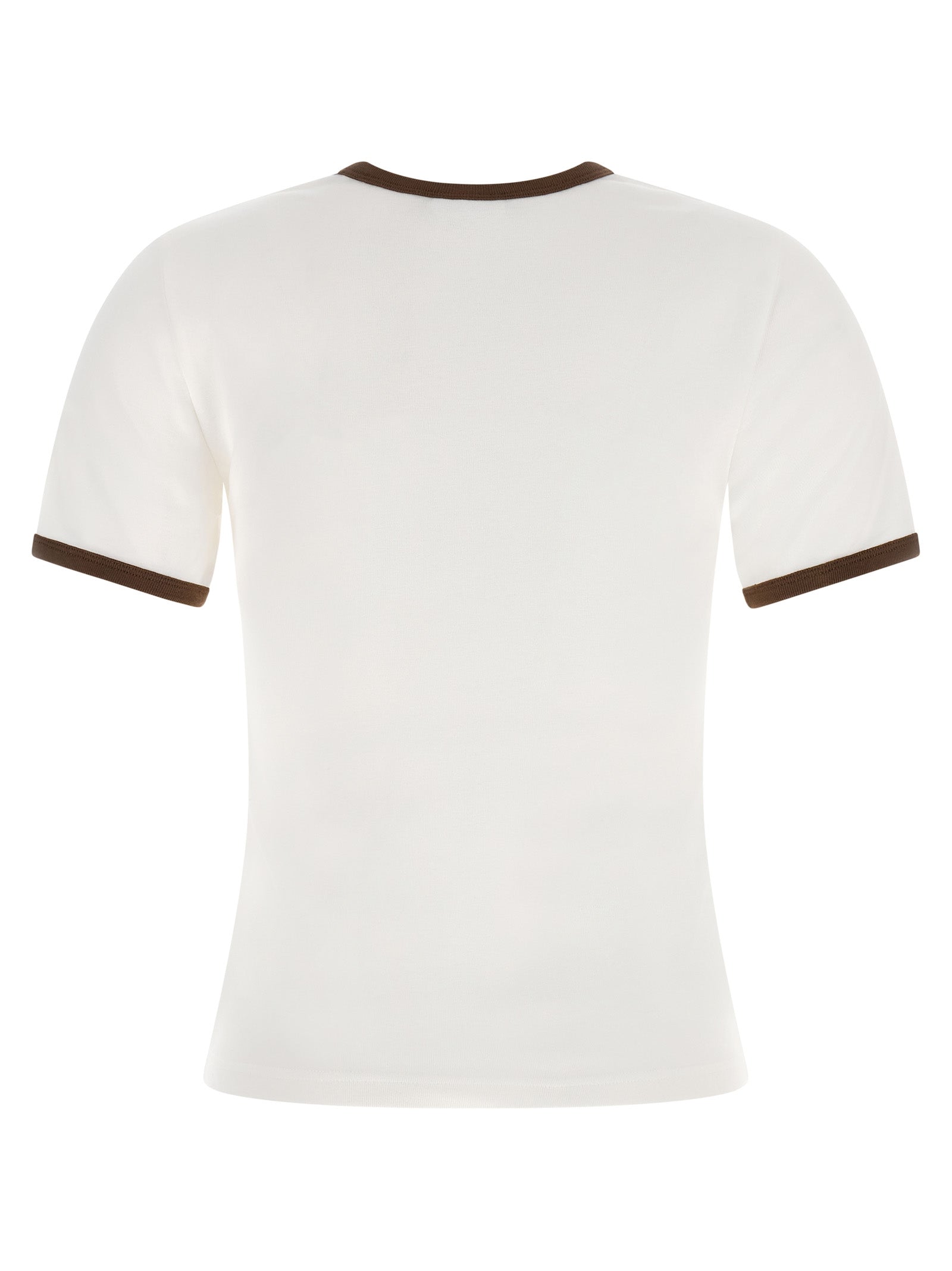 Courrèges Brown Cotton T-Shirt