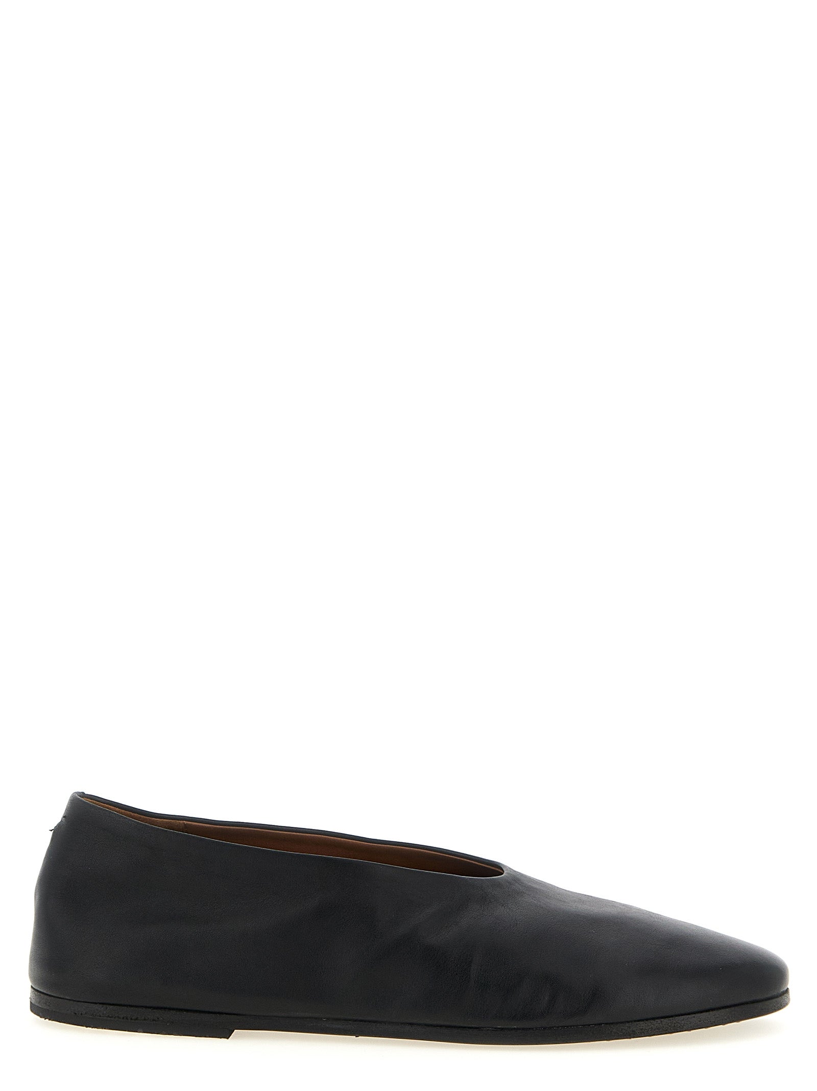 Marsell Black Calfskin Ballet Flats